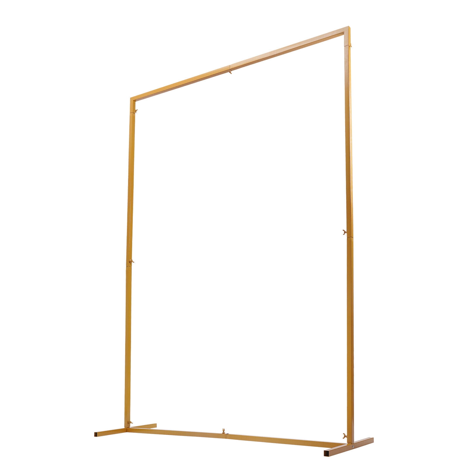 Fetcoi Wedding Arch Backdrop Stand, Heavy-duty Metal Frame for Flowers and Balloons (Gold, 6.6 ft x 4.9 ft) 9ylsw
