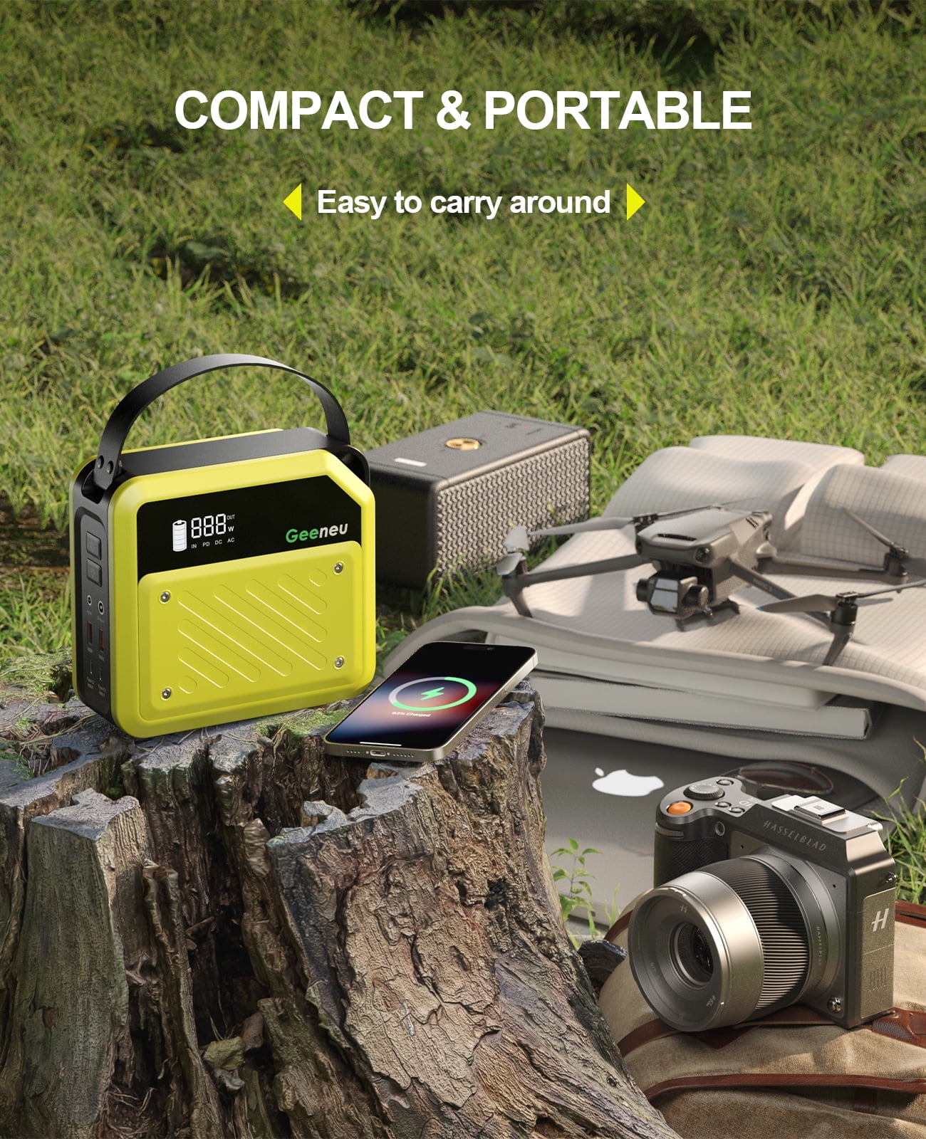FEATOU 268W Portable Power Station, 270Wh Backup Battery Generator with 100W PD USB-C Ports (270Wh) eijbk