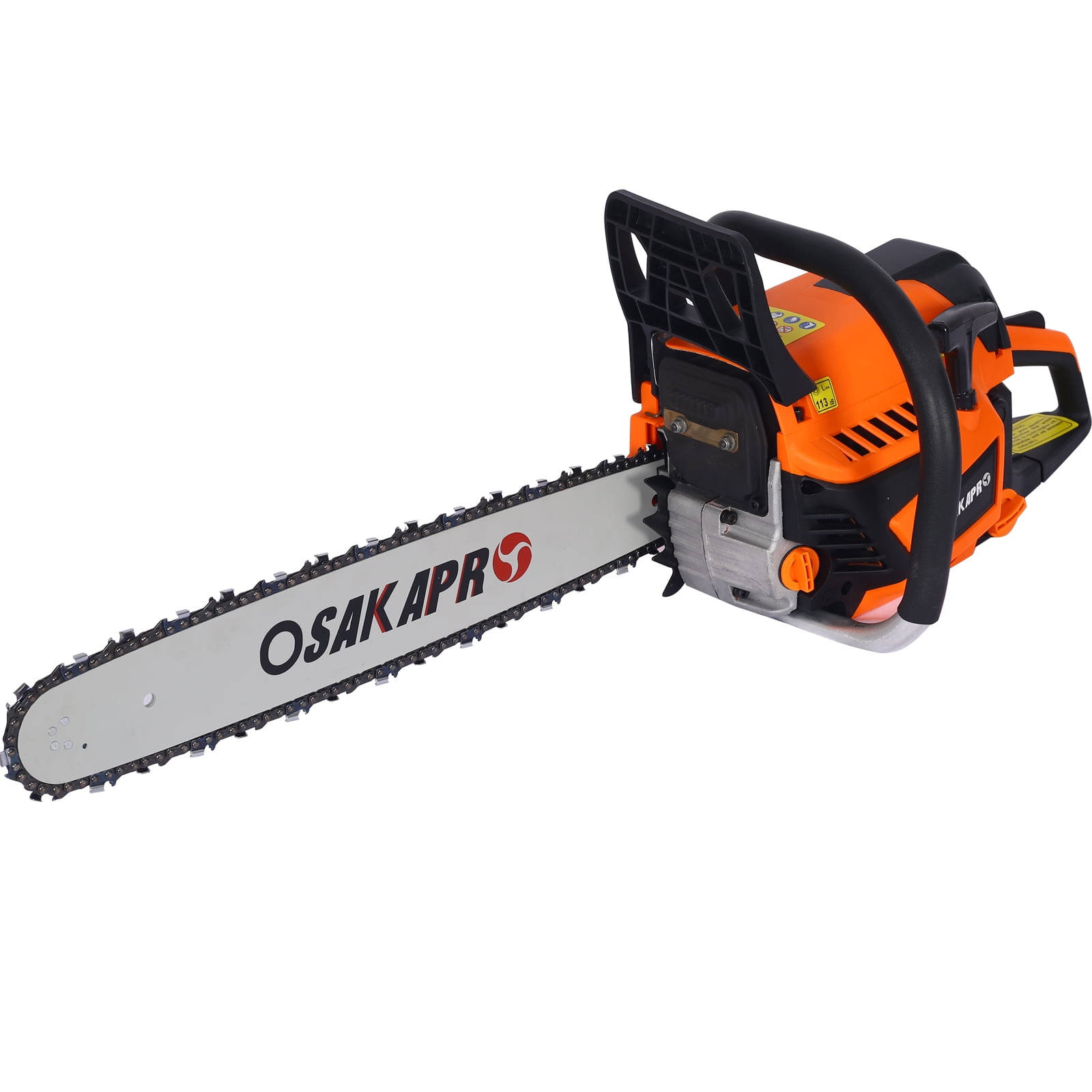 Seizeen Gas Chainsaw, 52cc 2.6HP Gasoline Powered Tree Pruning Saw with 20 in Bar (Orange, 20 in) 29wqt