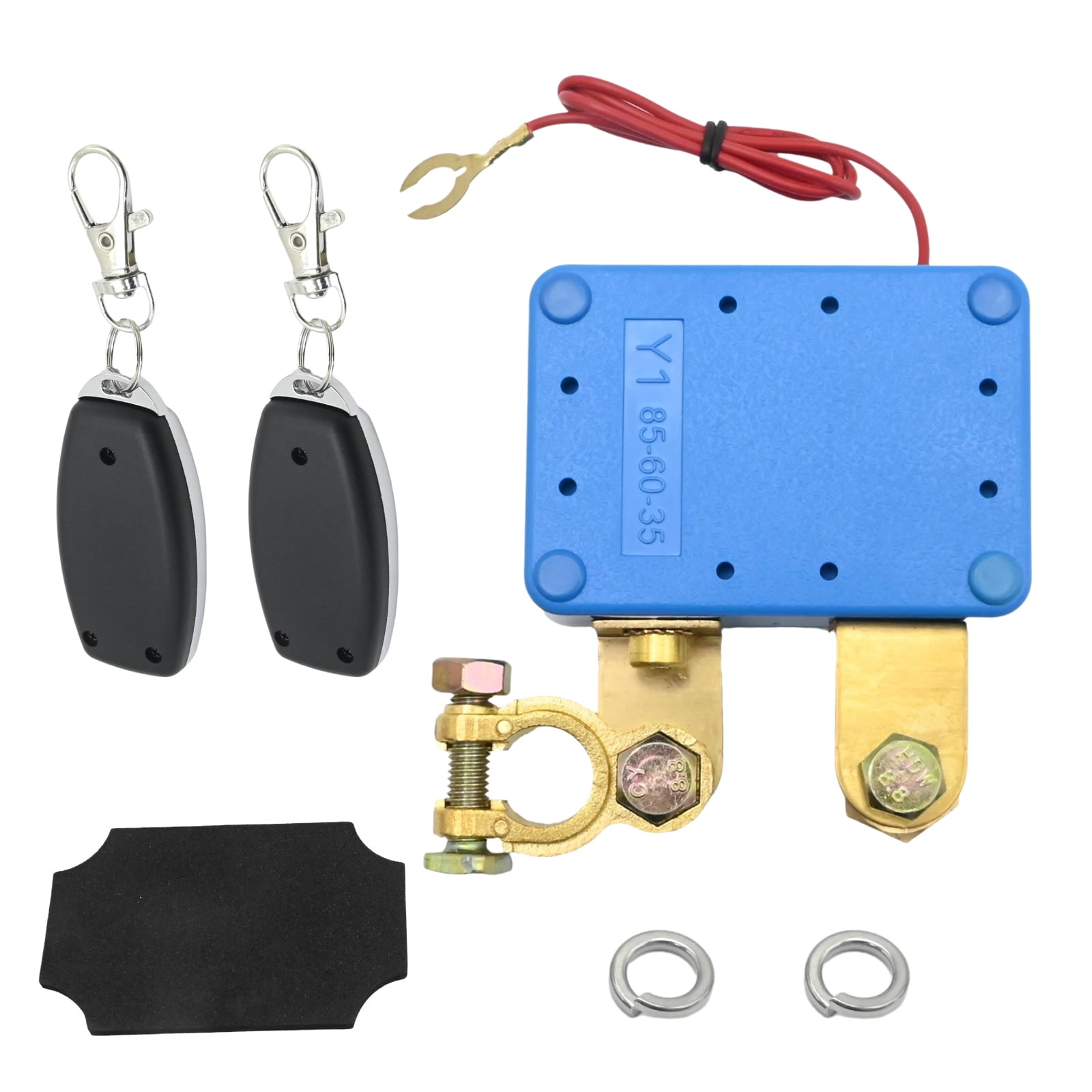 Anxingo 12V 240A Remote Battery Disconnect Switch, Wireless Anti-Theft Kill Switch for Car RV Marine (Blue) espi6