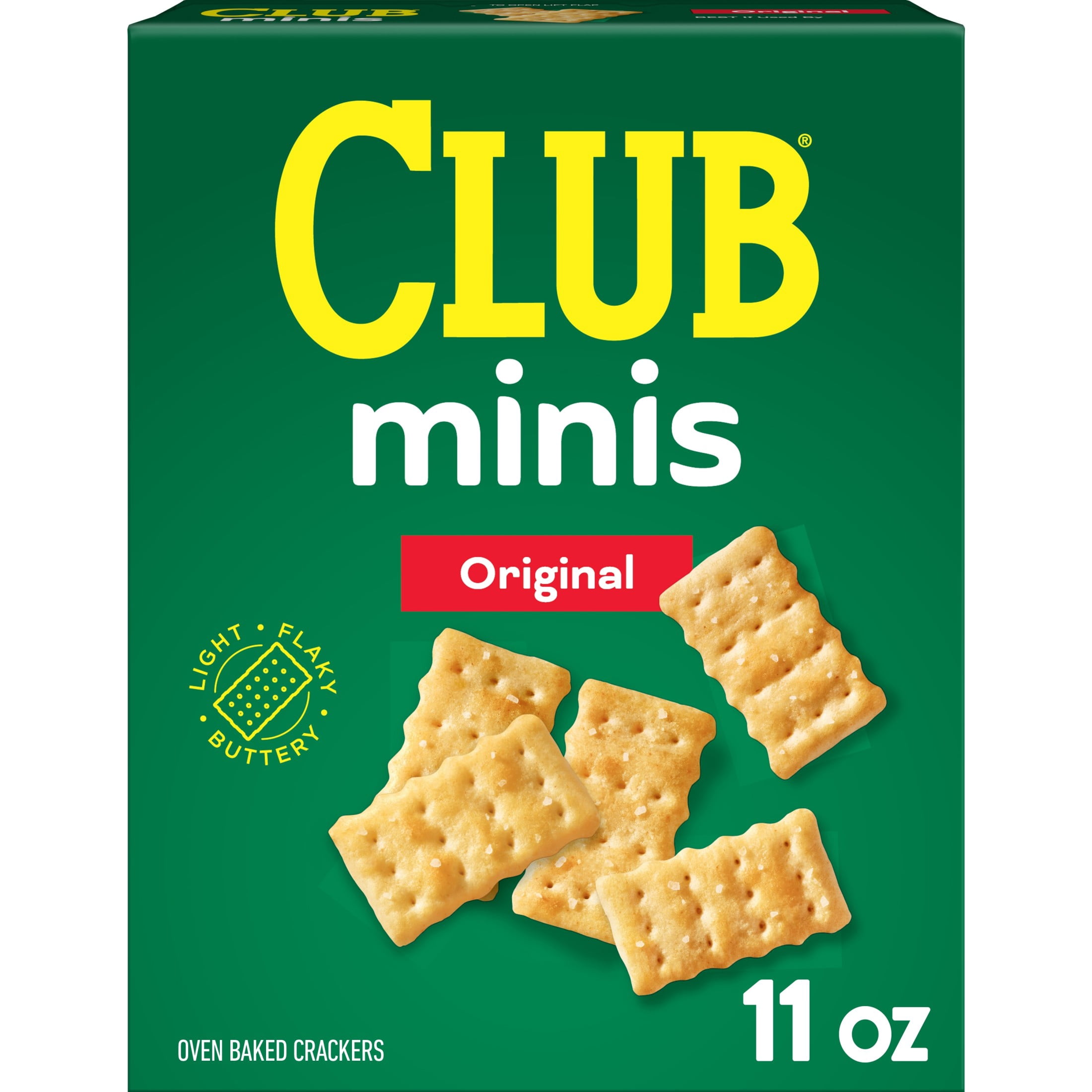 Club Minis Original Crackers, Light and Buttery Snack Crackers (11 oz) n7scv