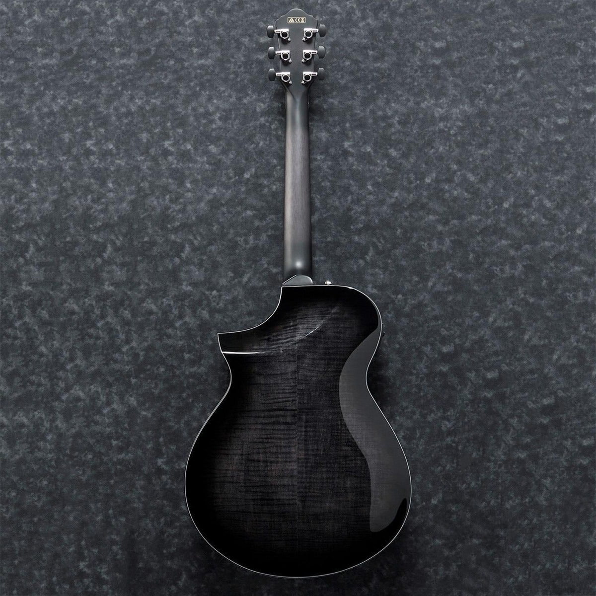 Ibanez AEWC400 Acoustic Electric Guitar with Rosewood Fingerboard (Transparent Black Sunburst) abi9e