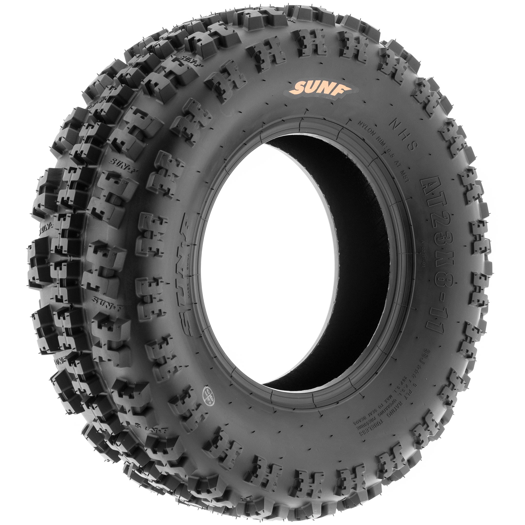 SUNF A027 All-Terrain Sport ATV Quad Tires (Set of 4, 23x7-10 & 18x10.5-8, 6-Ply) u3z99