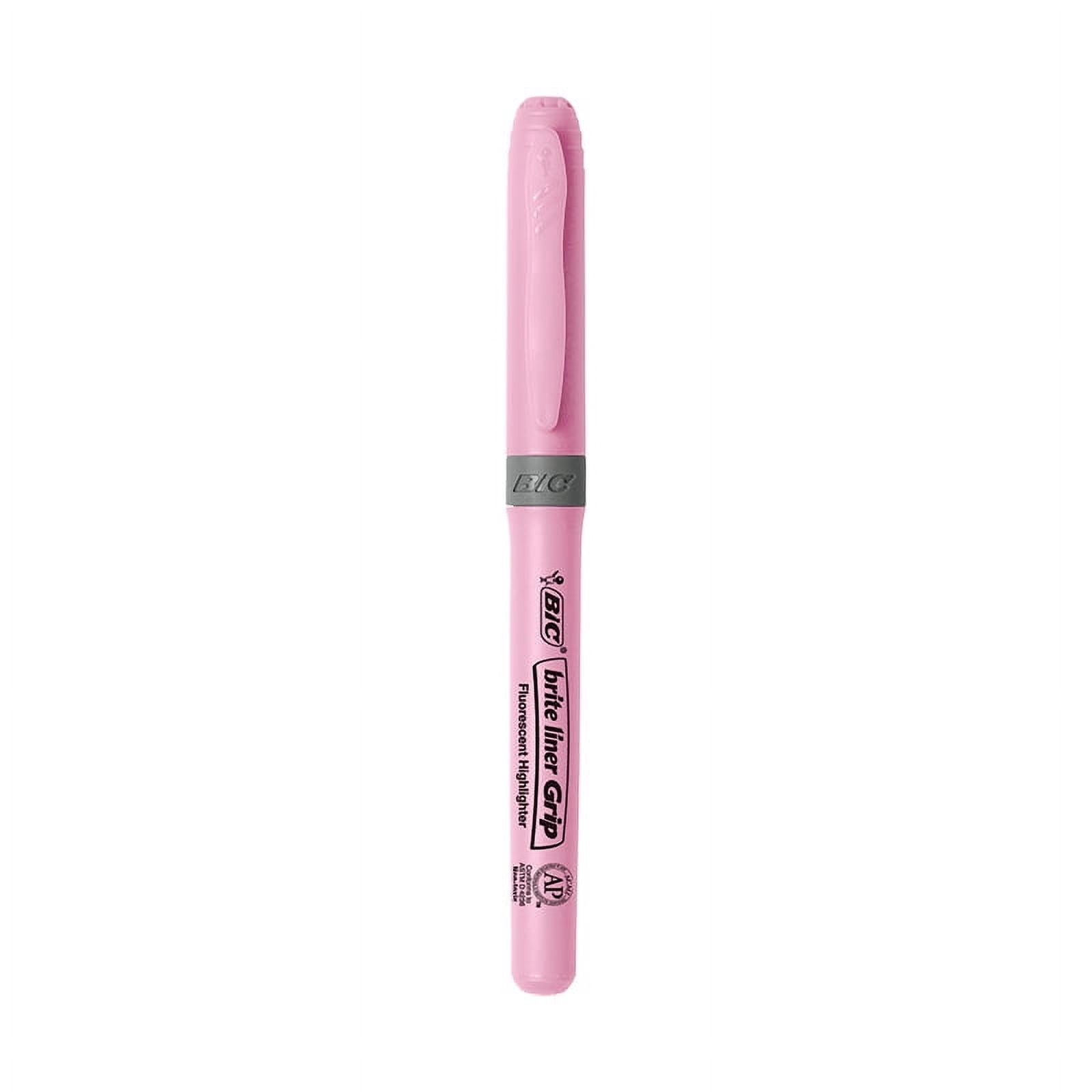 BIC Brite Liner Chisel Point Highlighter Set, Assorted Pastel Colors (6 Count) 96wnf