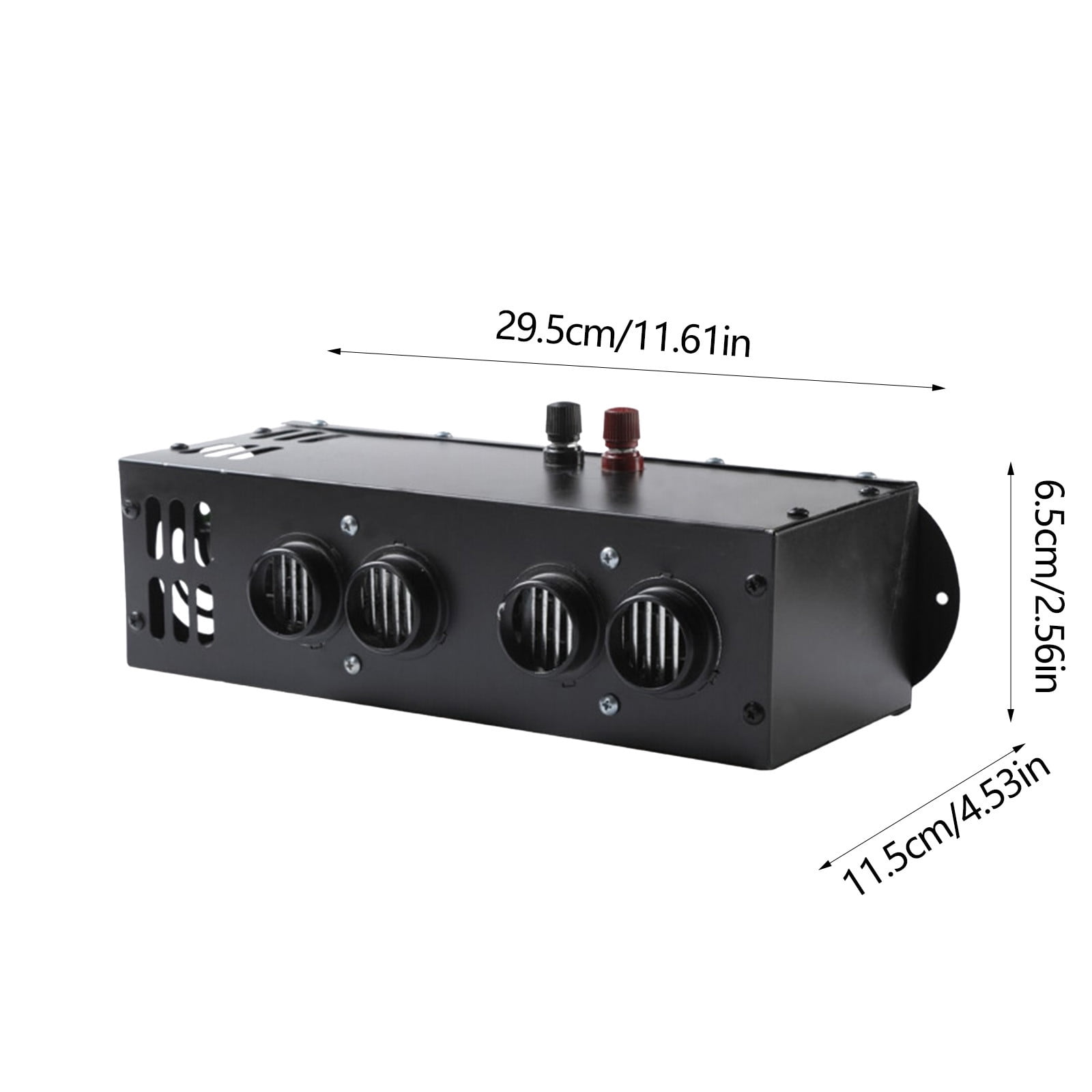 ZFYXGS Portable Car Heater and Windshield Defroster (12V/24V, Black) 50irq