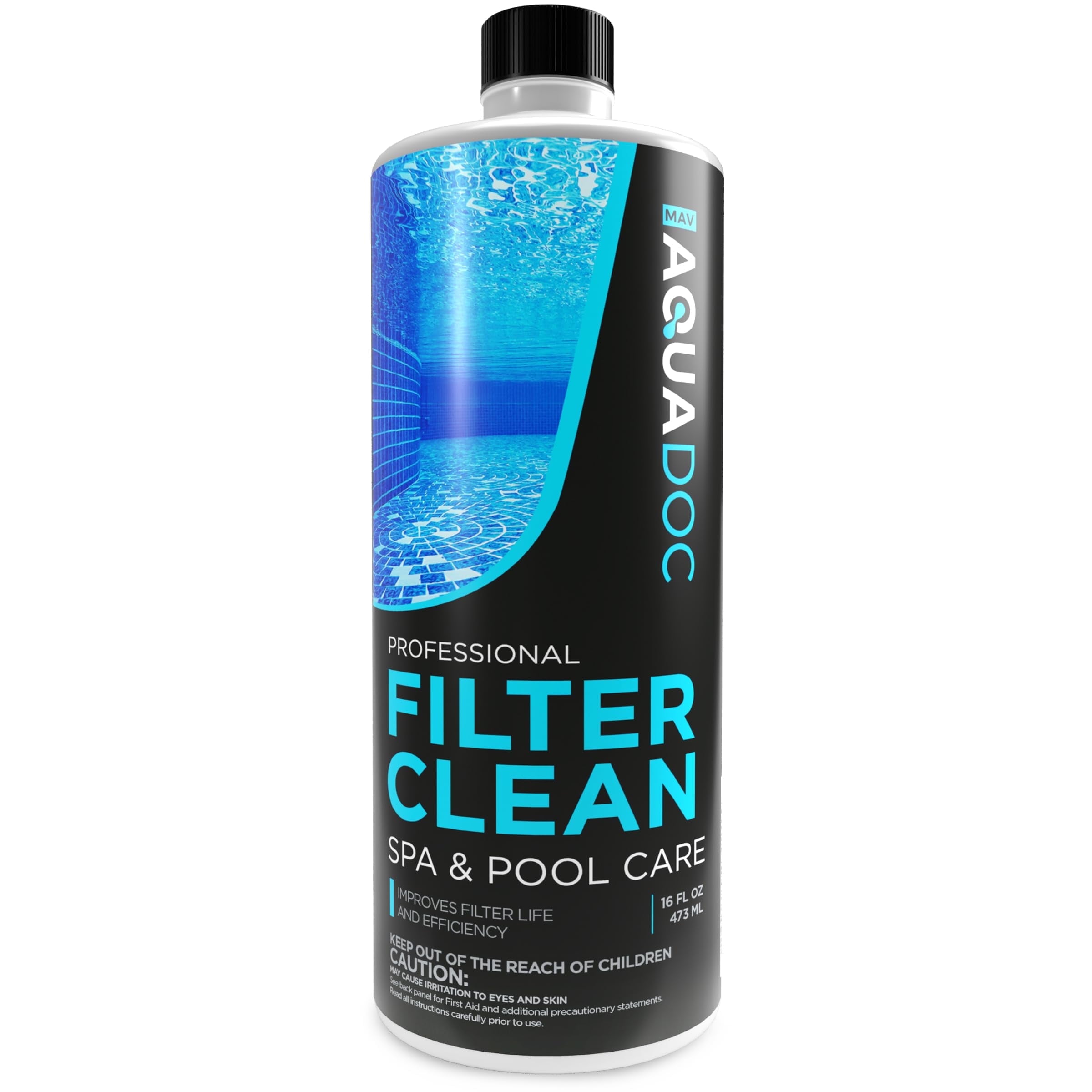 AquaDoc Hot Tub Filter Cleaner Soak, Professional Pool Cartridge Degreaser (32 fl oz) giiwi