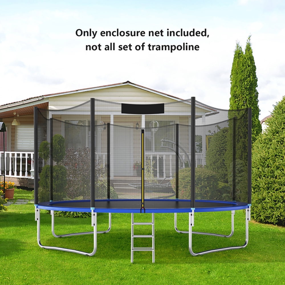 Resenkos Trampoline Replacement Safety Enclosure Net (Black, 10 ft) 851e4