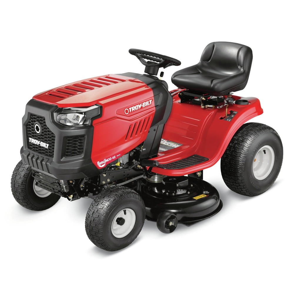 Troy-Bilt Bronco 42 in. Riding Gas Lawn Mower (547cc Engine, 42 in. Cutting Deck) helju