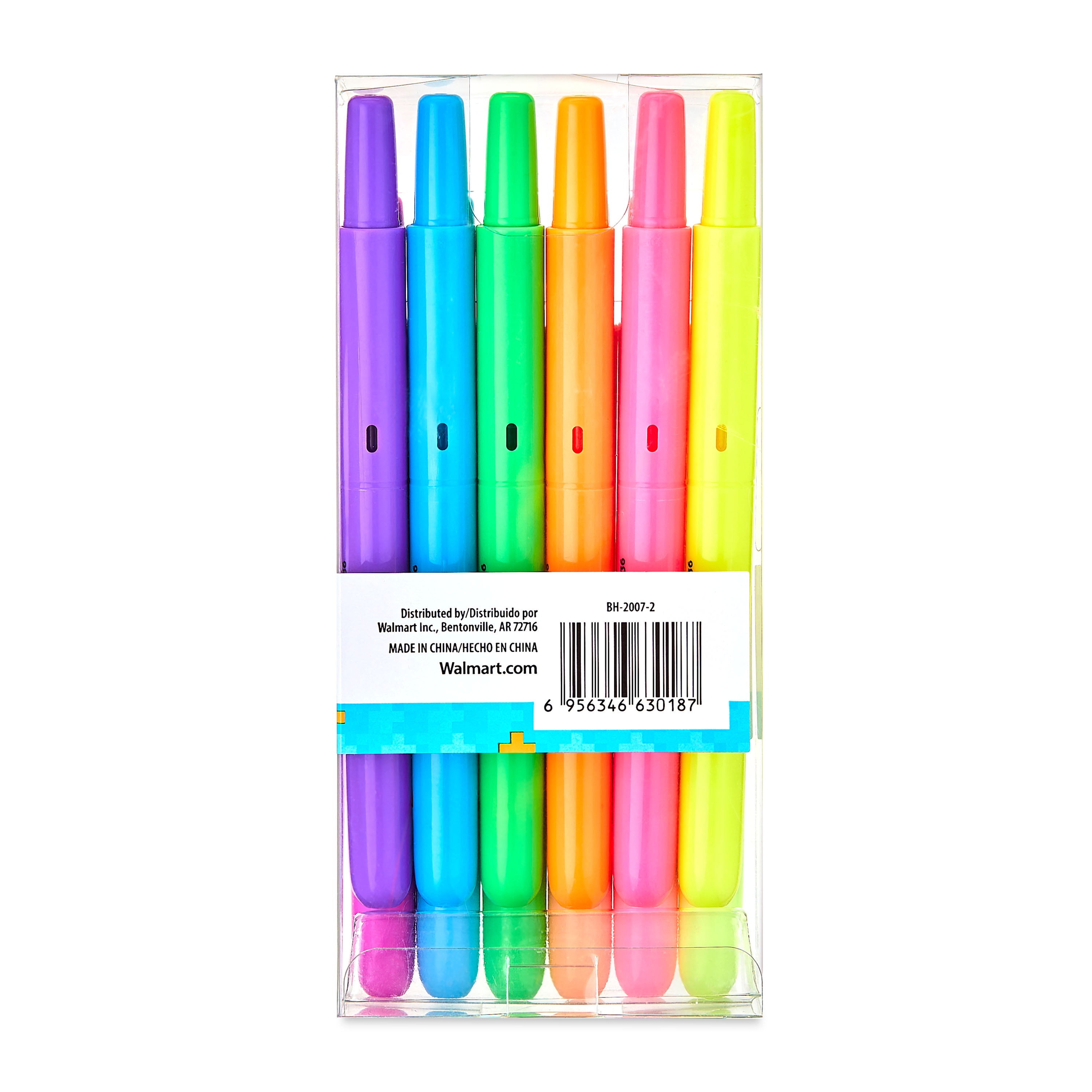 Pen+Gear Retractable Chisel Tip Highlighters, Assorted Neon Colors (12 Count) 57z5s