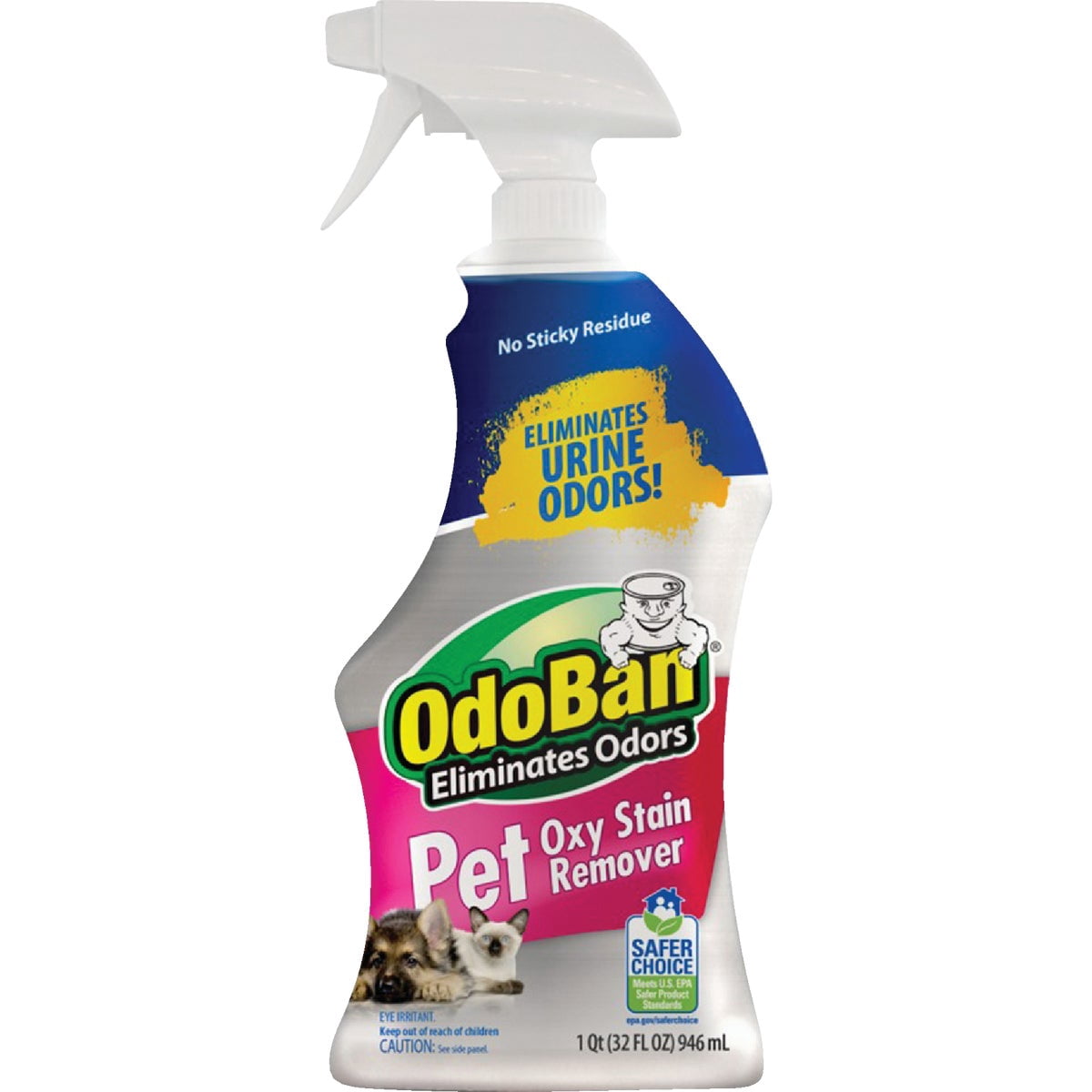 OdoBan Pet Solutions Oxy Stain Remover, Heavy-Duty Pet Stain Eliminator (12-Pack, 32 fl oz) exv6f