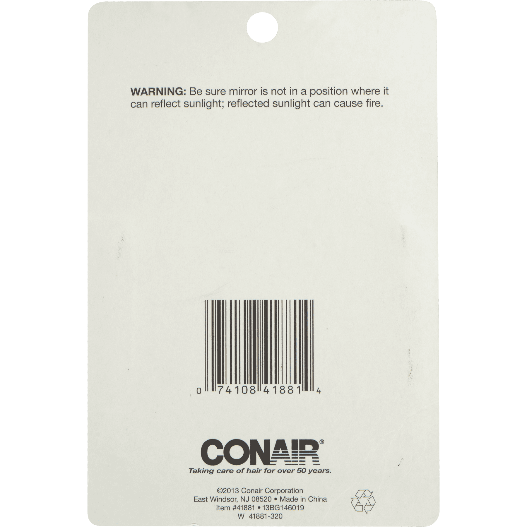 Conair Styling Essentials Compact Mirror (Black, 3 in) nh9jn