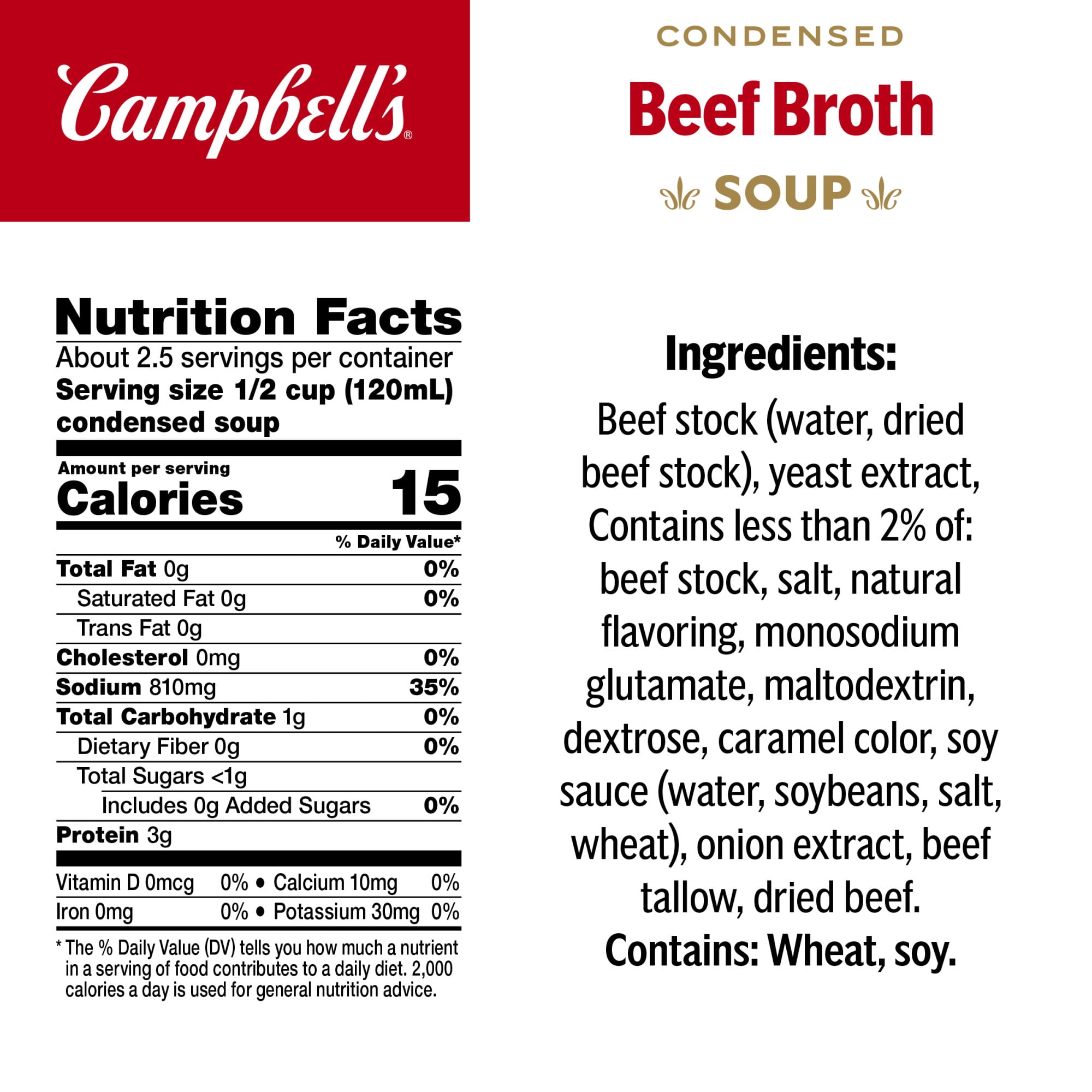 Campbell's Condensed Beef Broth, Savory Cooking Ingredient (10.5 oz) mf8fd