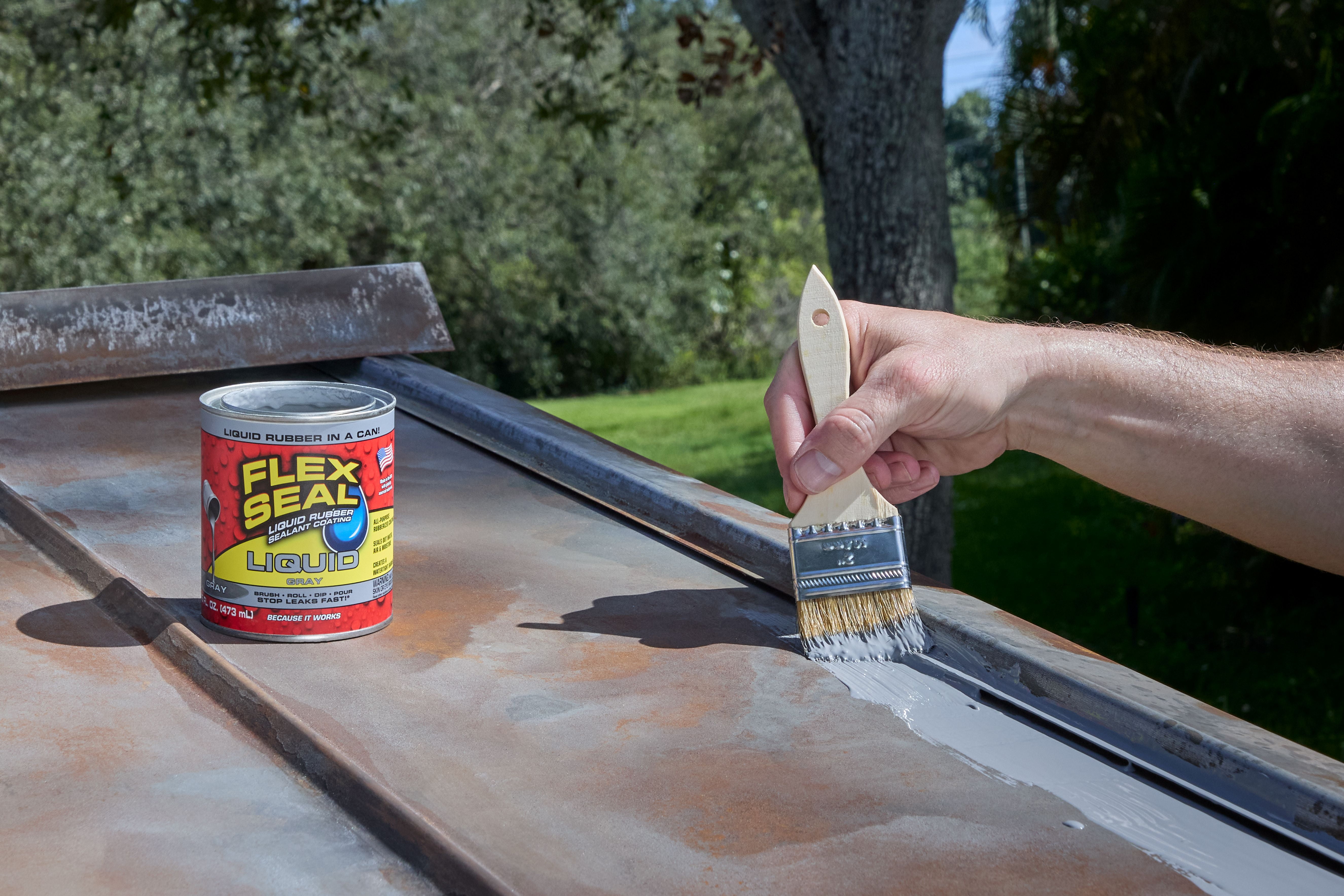 Flex Seal Liquid Rubber Sealant Coating (Gray, 16 oz) s4ouh