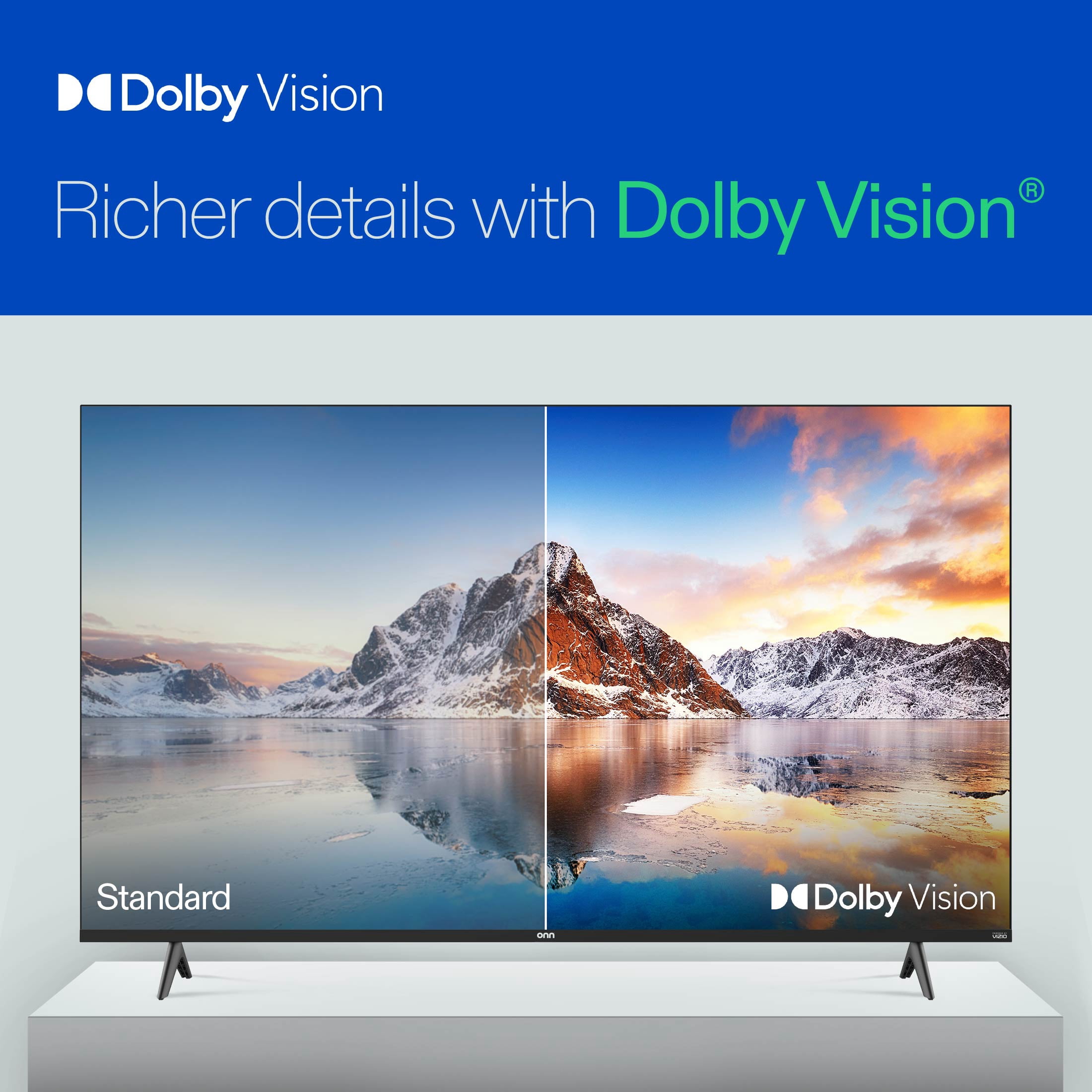 onn 55-inch Class 4K UHD Smart TV Powered by VIZIO (Black, 55 in) wdyxr