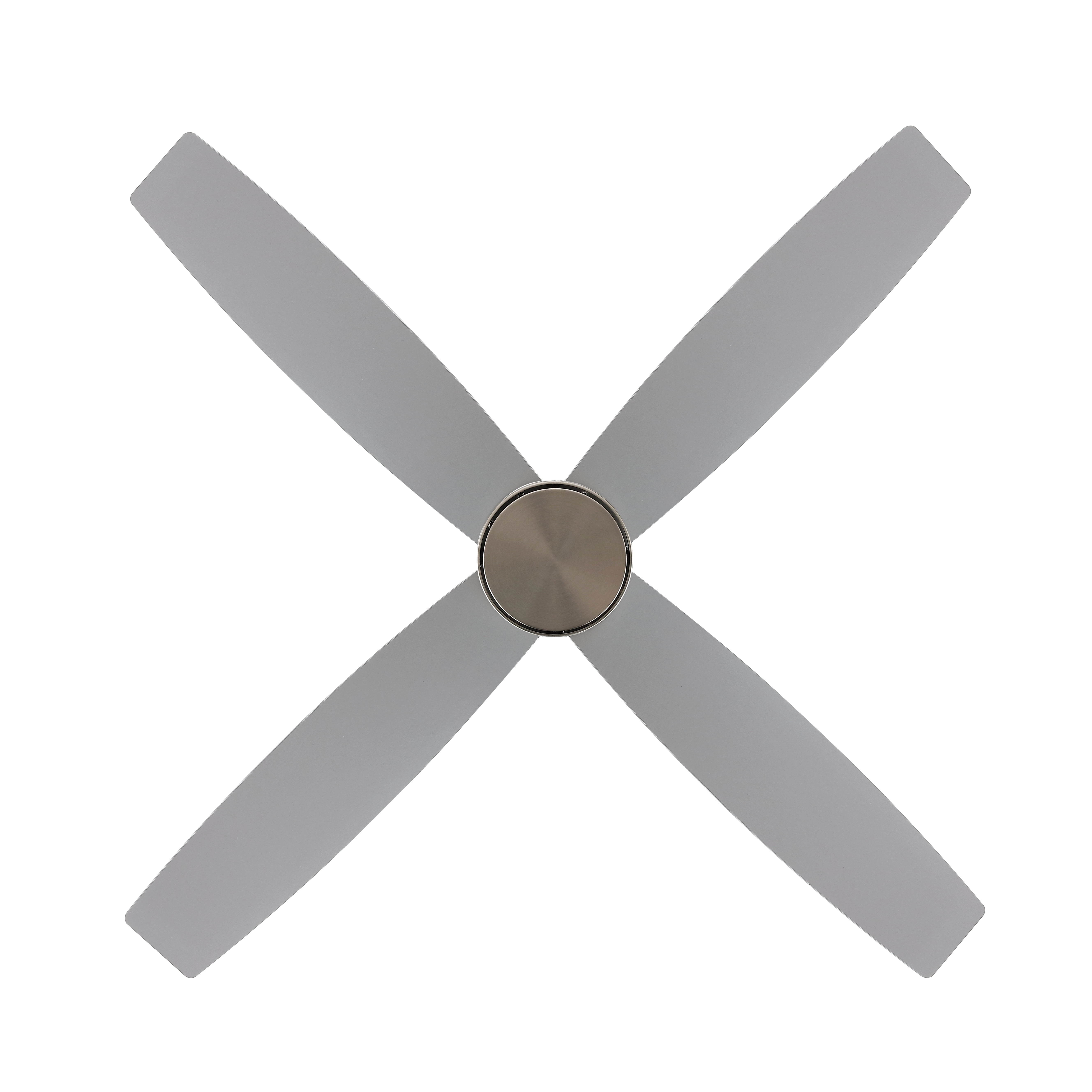 LEDET 52 in. Reversible Blade Ceiling Fan with Remote Control (Nickel and White, 52 in.) u7mwj