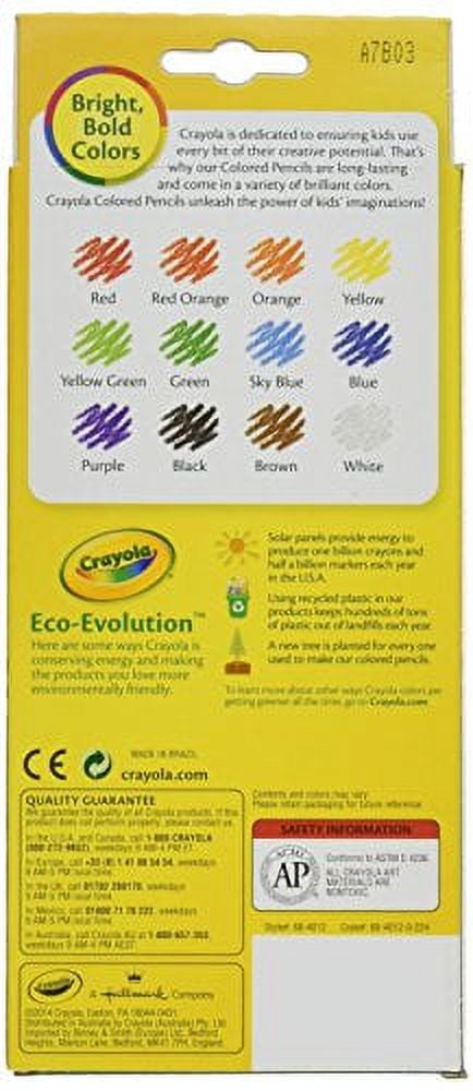 Crayola Colored Pencils, Pre-sharpened Art Supplies for Drawing and Coloring (Assorted Colors, 36-Count Total) spt8w