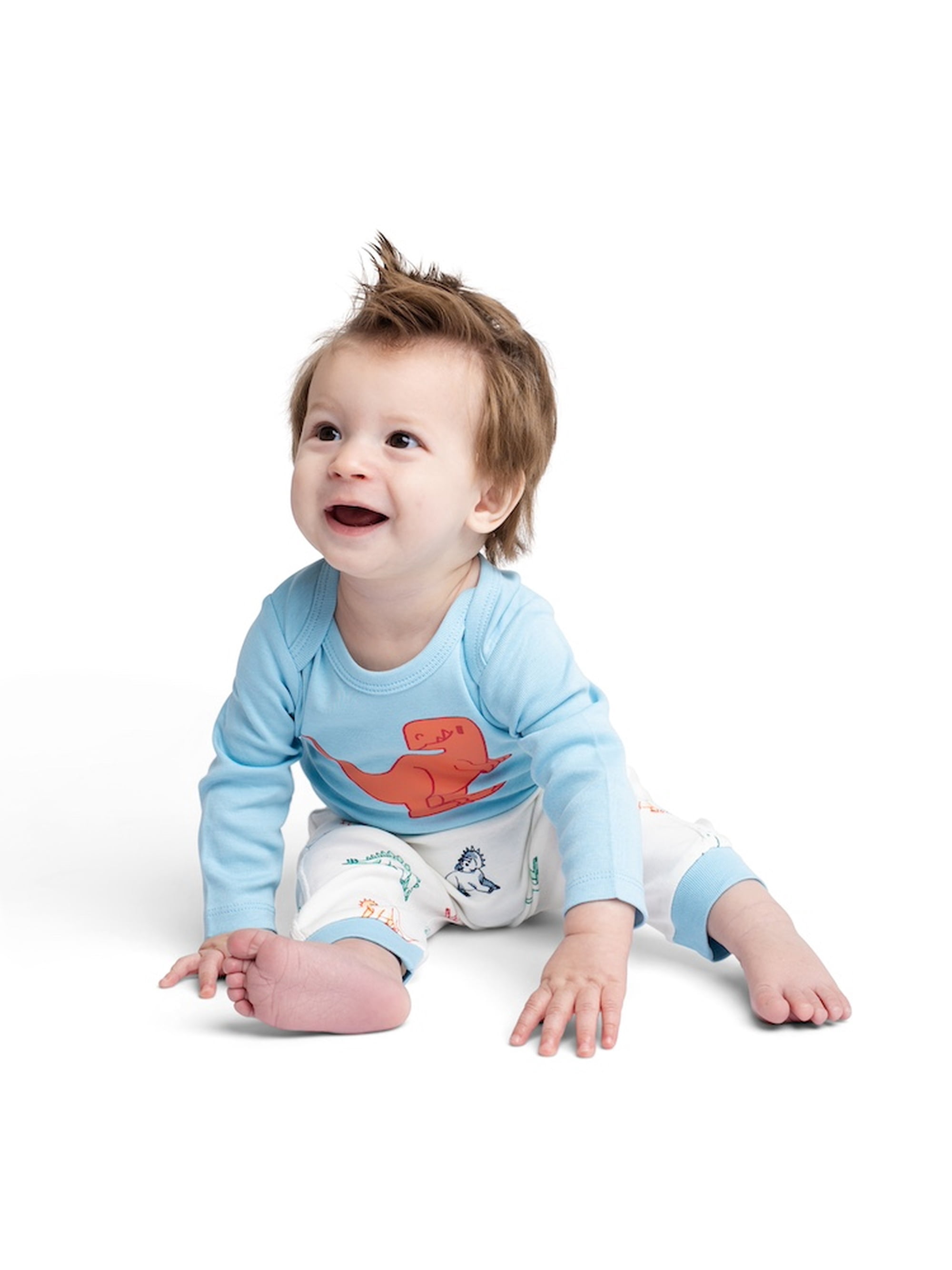 Monica + Andy Organic Cotton First Moves Bodysuit and Groove Pant Set (Gender Neutral, Newborn) p2r85