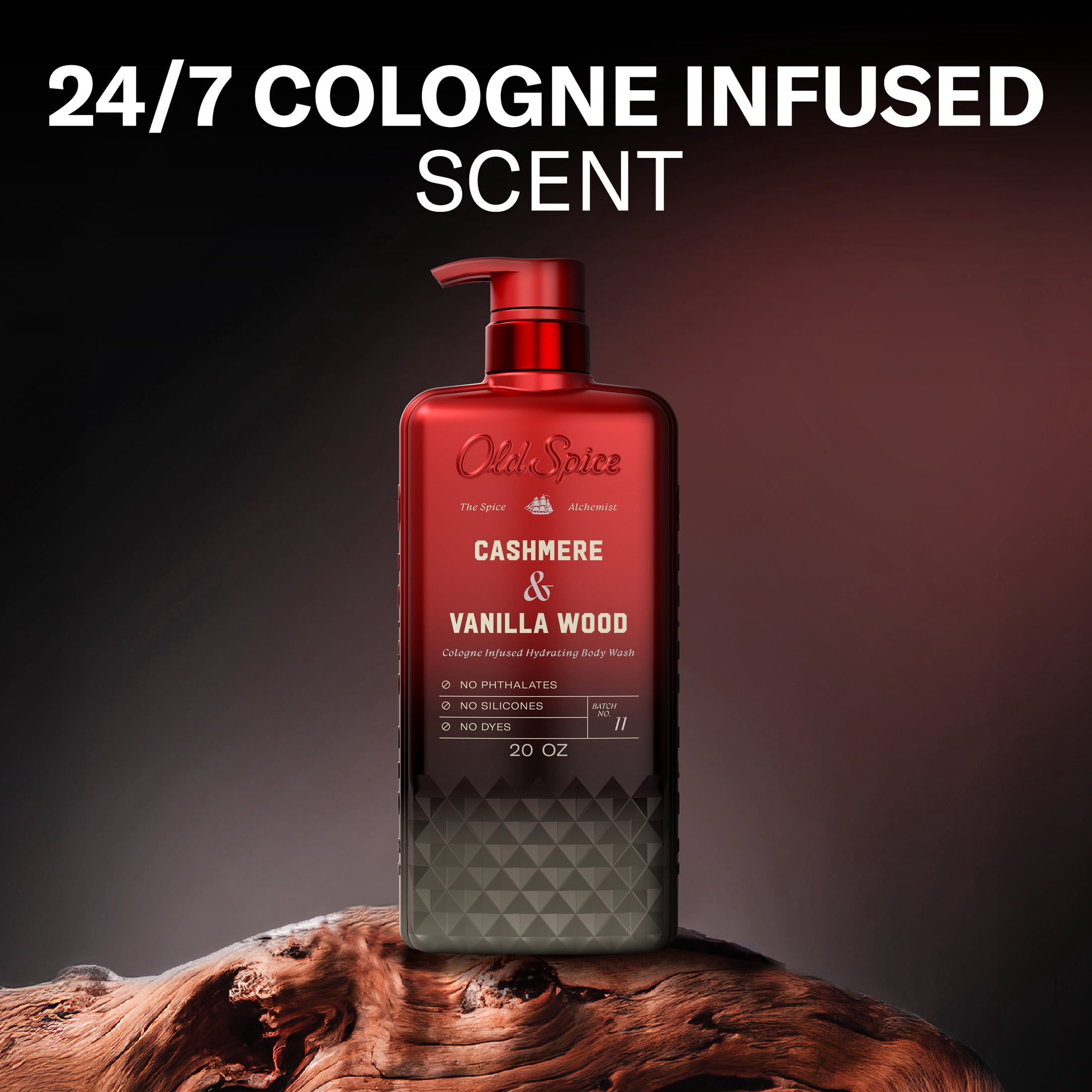 Old Spice The Spice Alchemist Body Wash for Men, Cashmere and Vanilla Wood Scent (20 oz) 9rhr8