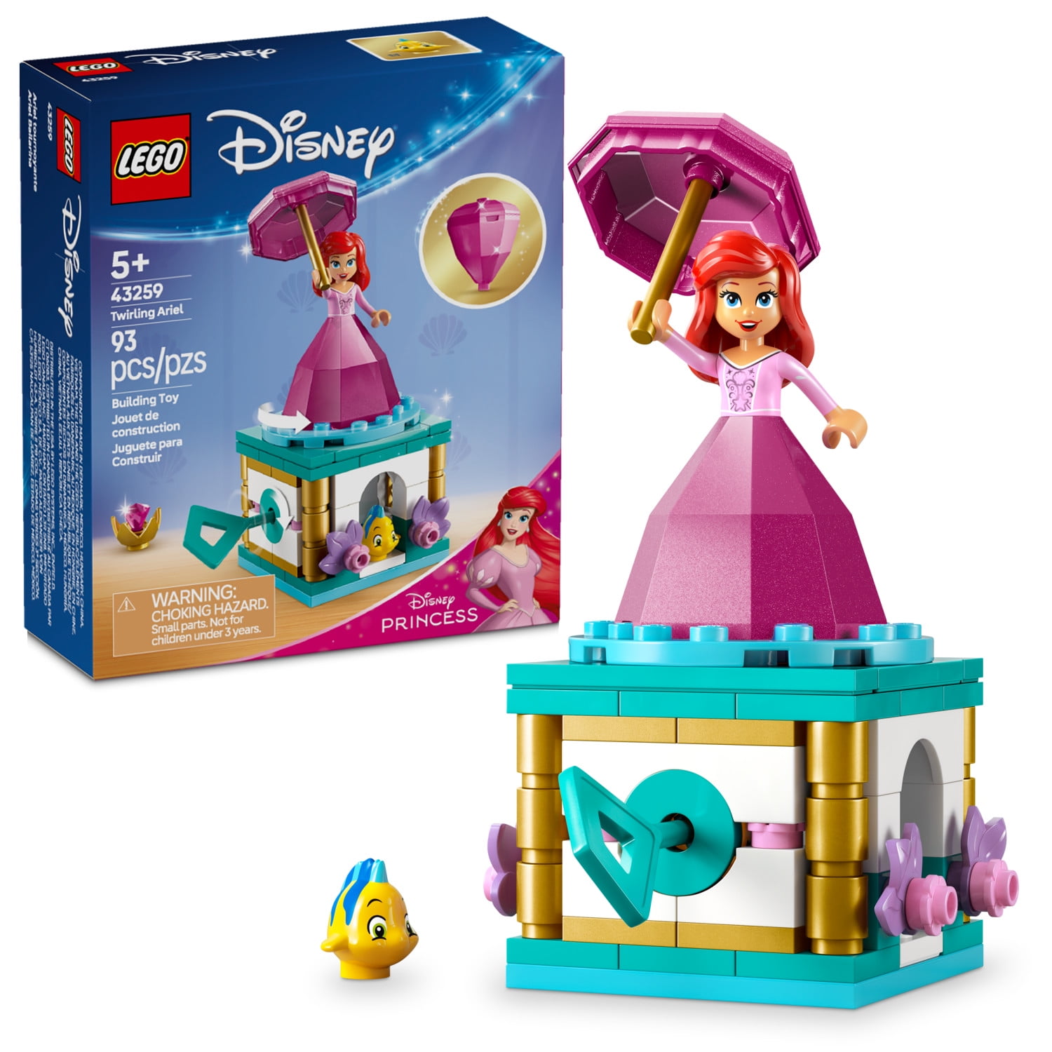 LEGO Disney Princess Twirling Ariel Building Set (4 in. High) 14wz9