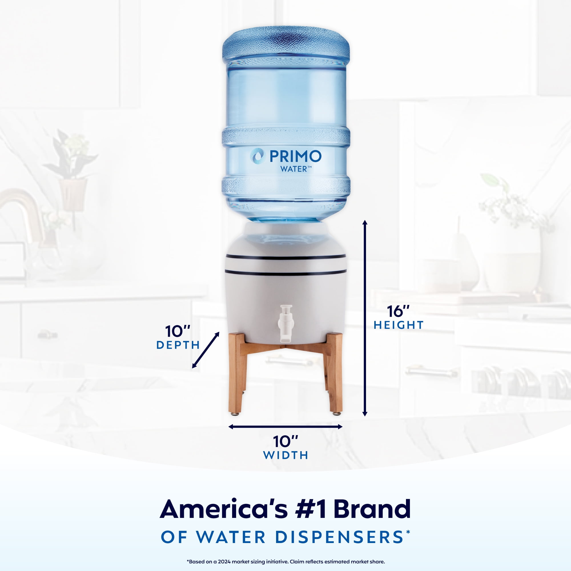 Primo Water Countertop Water Dispenser (White, 5 gal) 84jns
