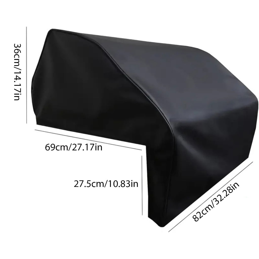 KRYTJACZ Heavy Duty BBQ Grill Cover for Built-in Gas and Charcoal Grills (Black, 42 in) 53yxv