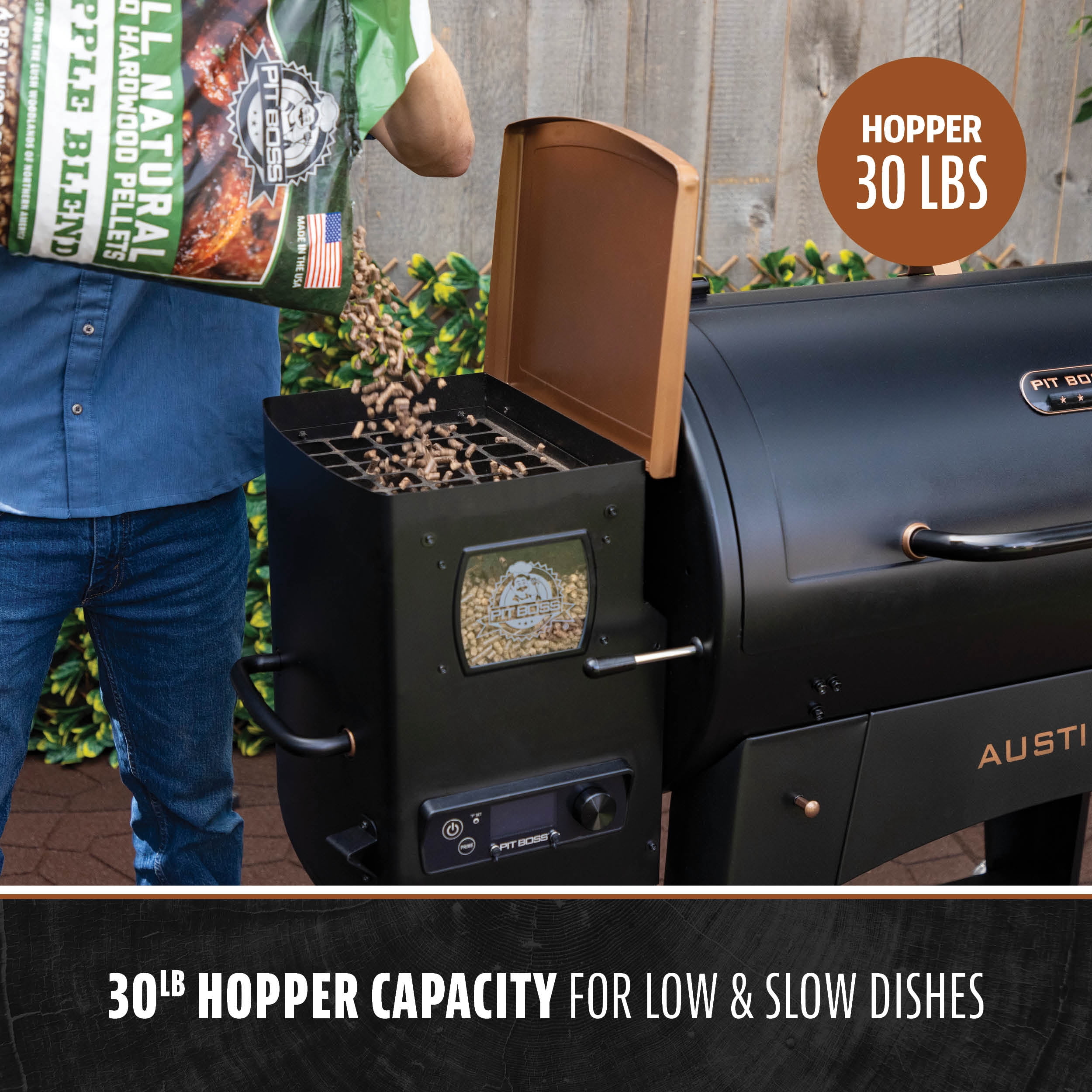 Pit Boss Onyx Series Austin XL Wood Fired Pellet Grill (Black, 1007 sq in) 353az