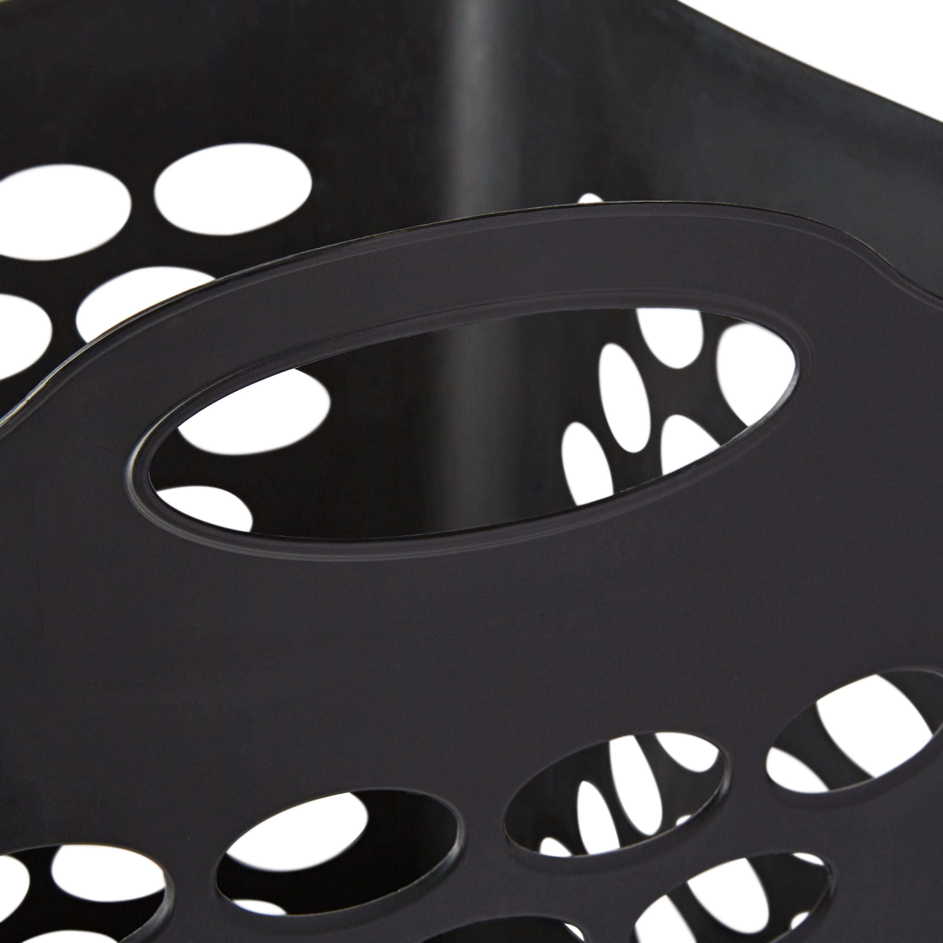Mainstays Flexible Square Laundry Hamper, Durable Ventilated Storage Bin (Black, 16.6 in x 16.6 in x 19.8 in) ab8qx