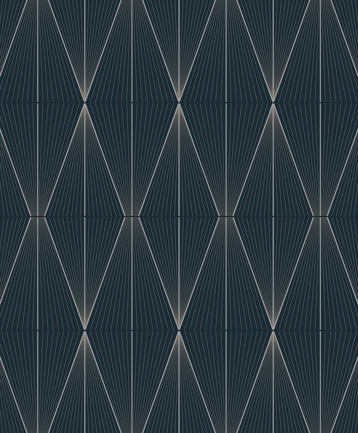 NextWall Geo Diamond Peel and Stick Wallpaper (Blue Denim and Pewter, 20.9 in. W x 18 ft. L) 5414i