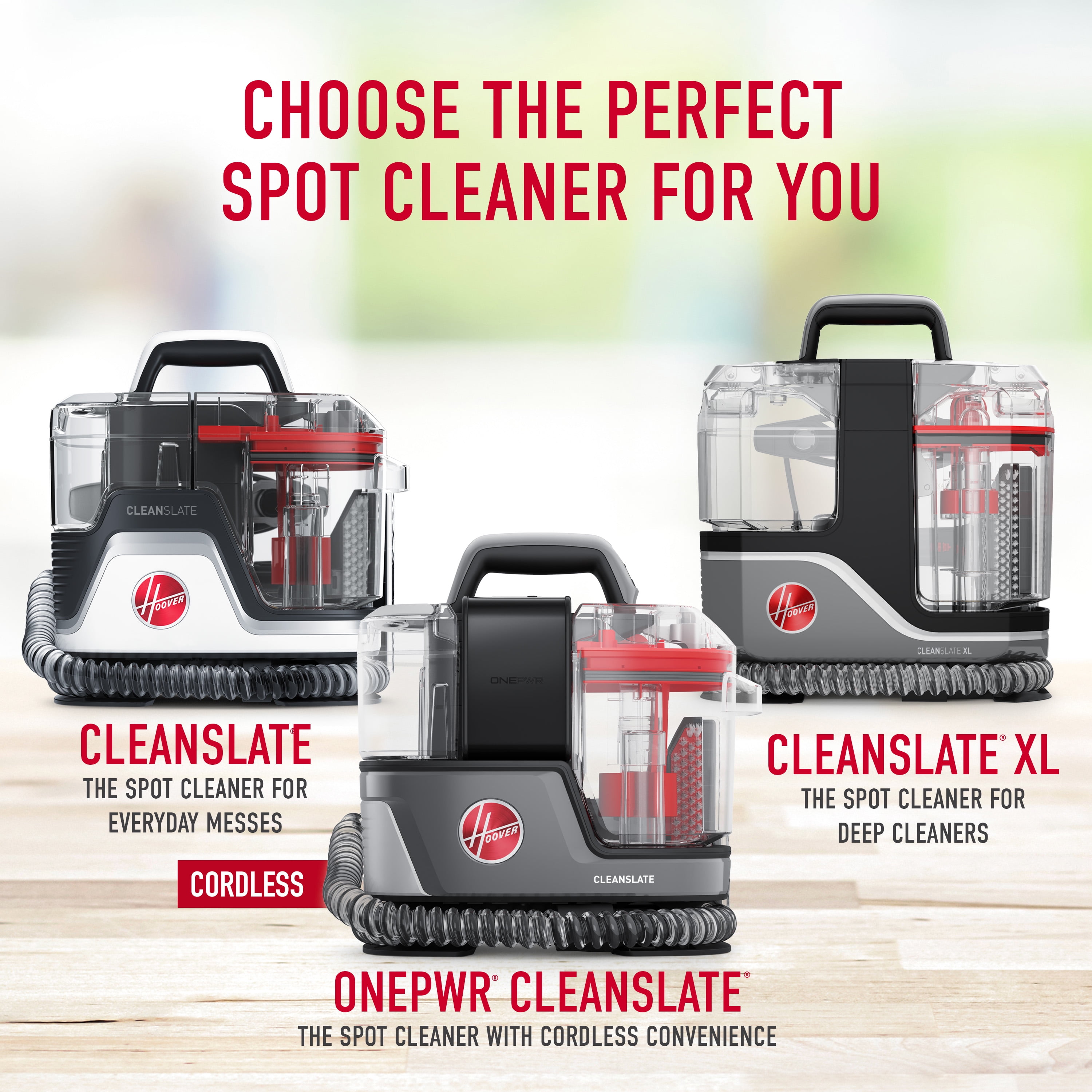 Hoover CleanSlate Portable Carpet and Upholstery Spot Cleaner (Pet Stain Removal, Lightweight, FH14010) s2f0u