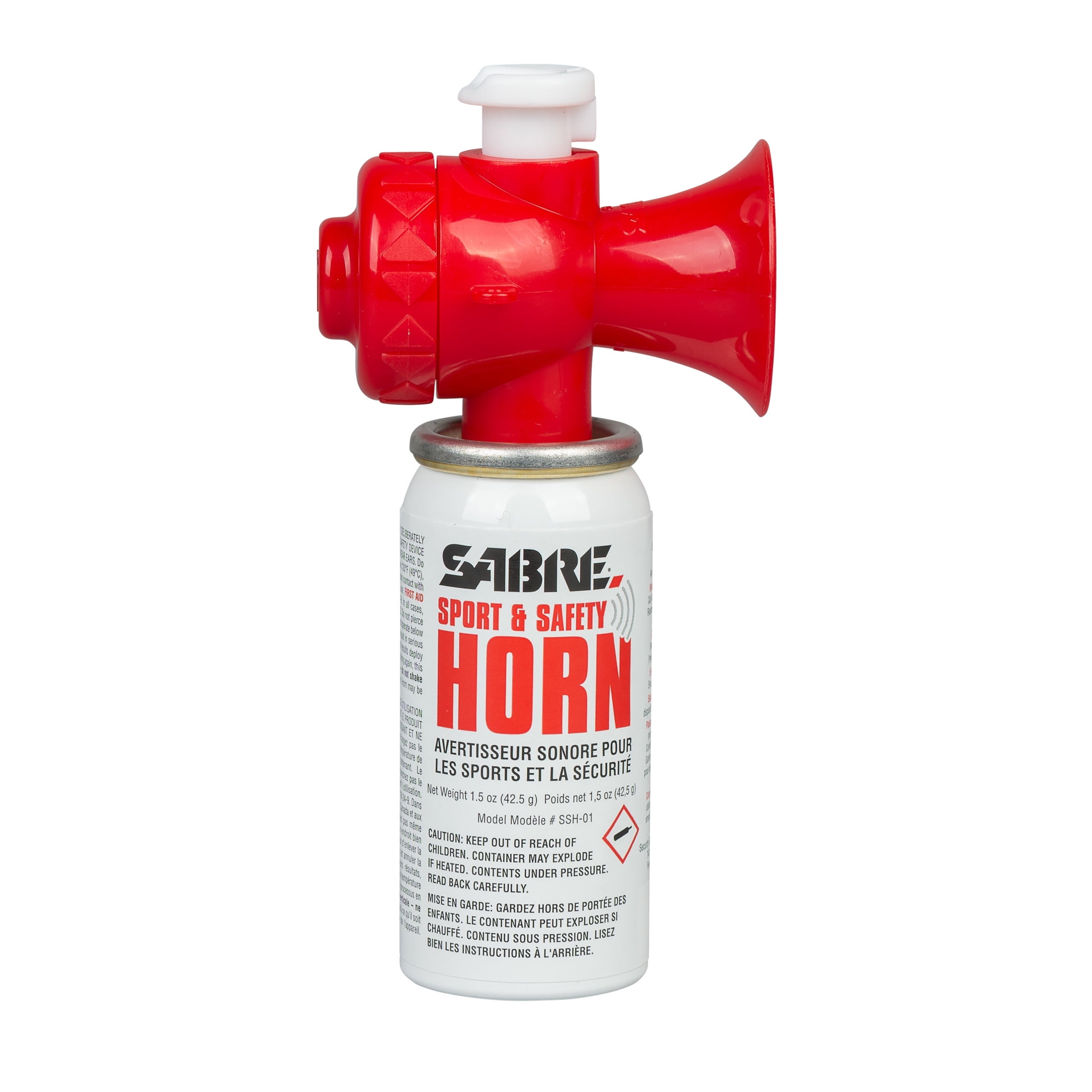 SABRE Compact Sport and Safety Horn, 130dB Loud Audible Alarm for Outdoor Recreation (White, 1.5 oz) o4r72