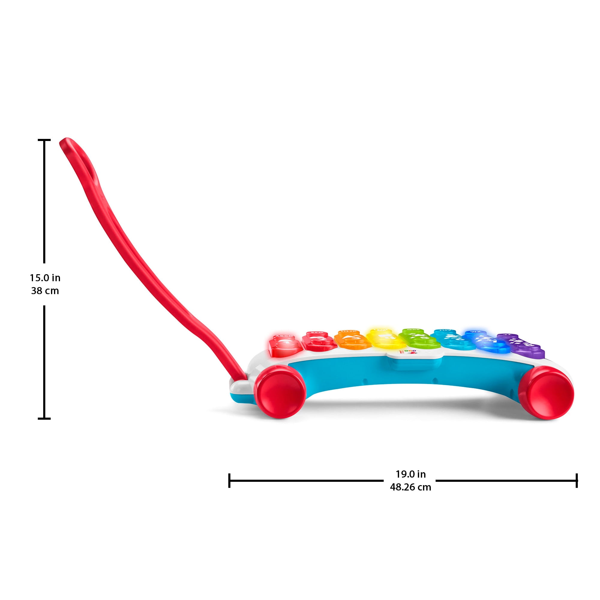 Fisher-Price Giant Light-Up Xylophone Interactive Learning Toy (Multi-Color, 15 in) 6aaoh