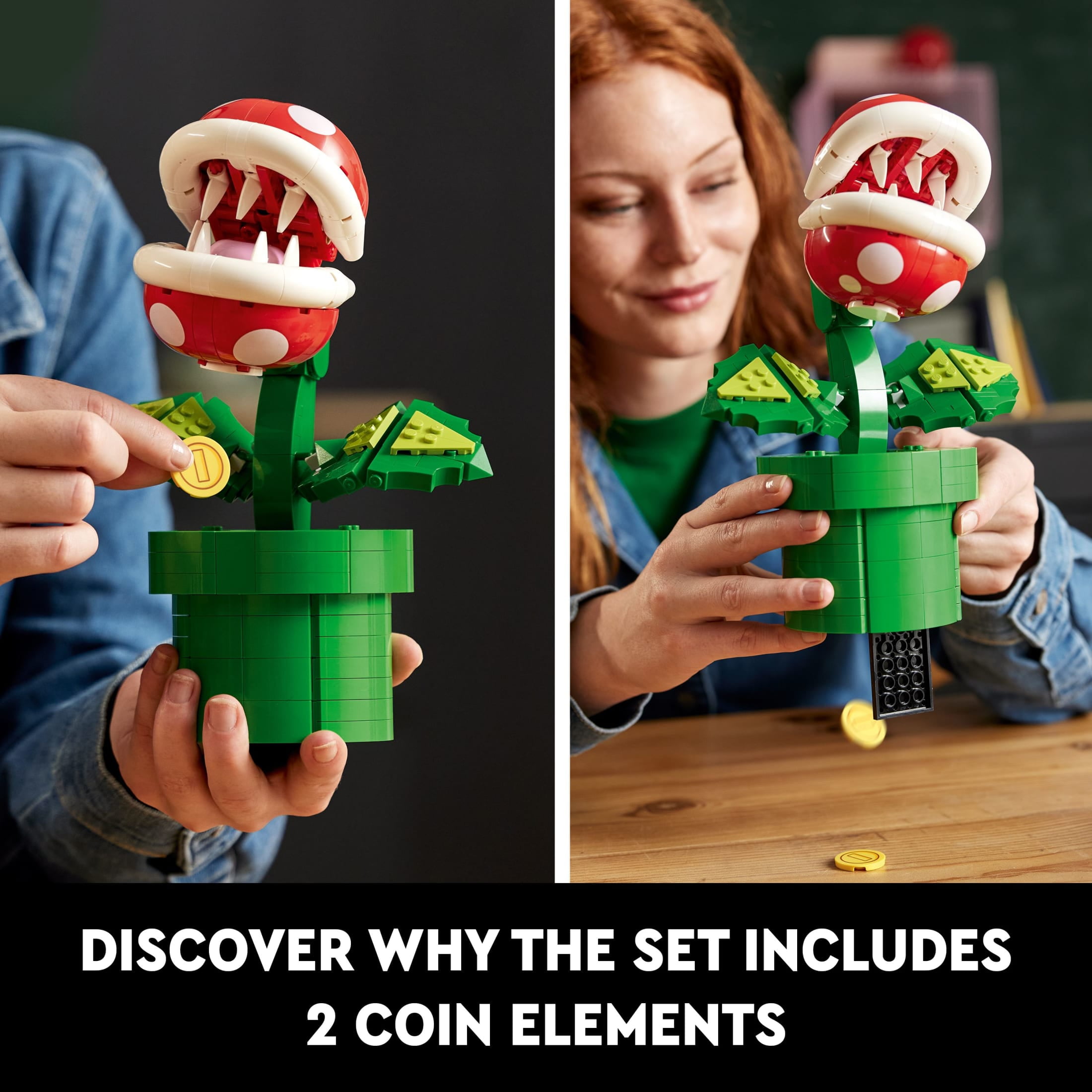 LEGO Super Mario Piranha Plant Building Set for Adults (Multi-Color, 540 Pieces) 4d1io