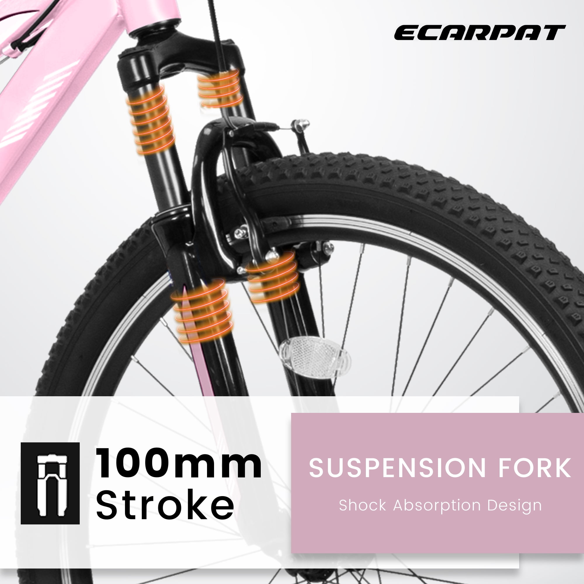TheEshow Mountain Bike (24 in, Pink) xulm6