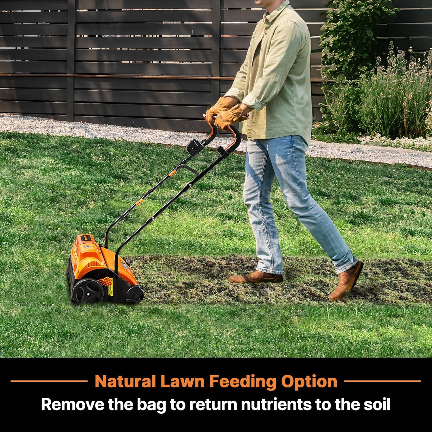 LawnMaster 48V MAX Brushless Cordless Scarifier and Dethatcher (Black, 16 in) ni4zh