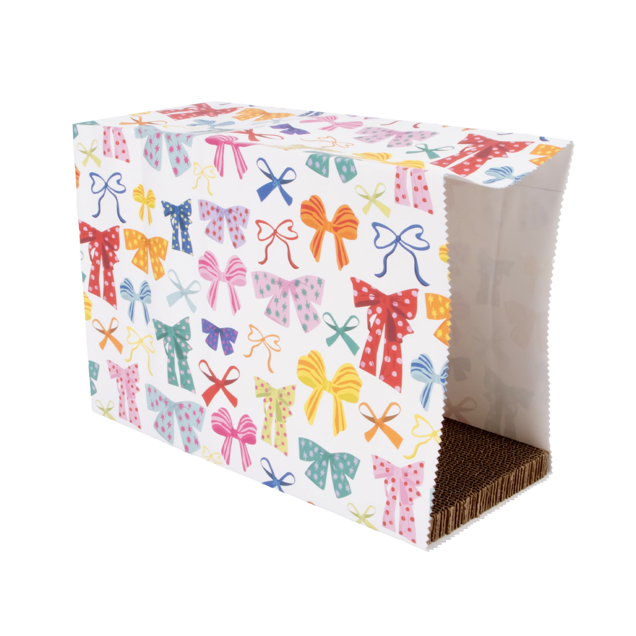 Kitty City Christmas Bows Cat Scratching Pad and Hideaway Paper Bag (Multicolored, One Size) zlc92