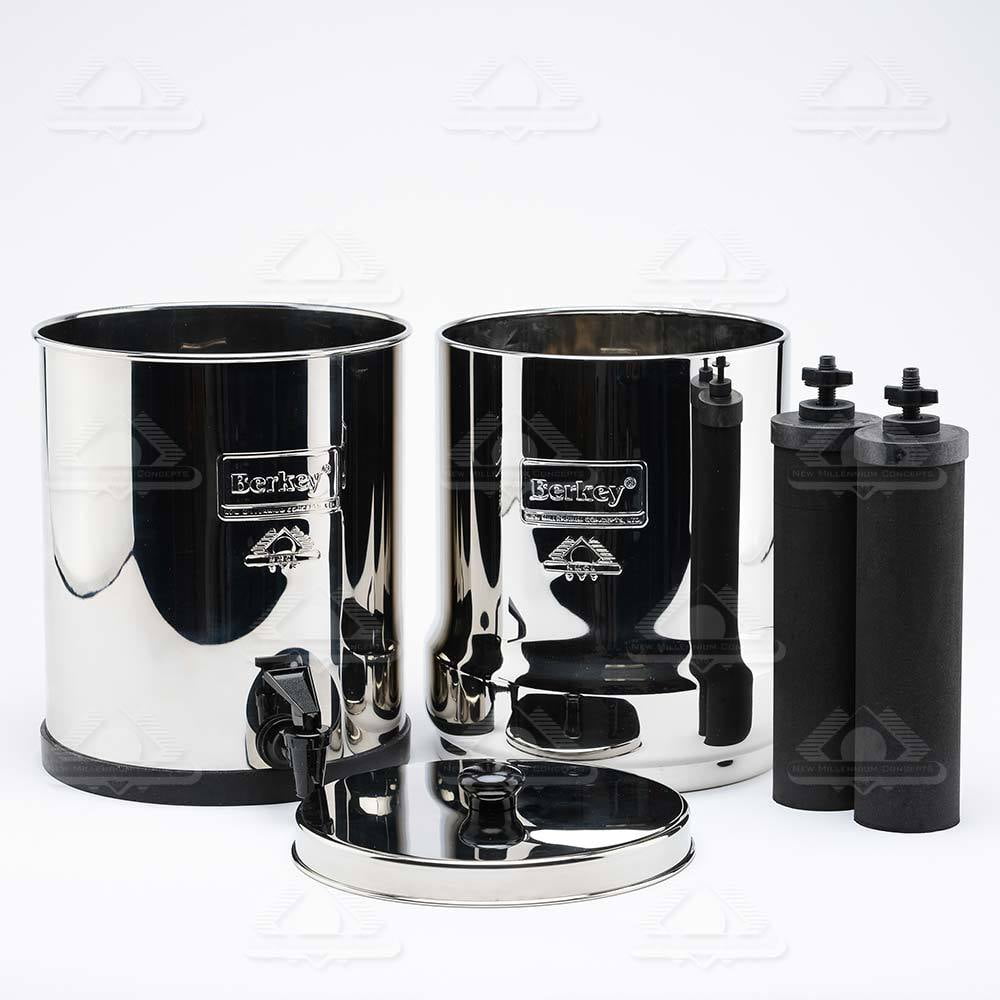 Berkey Big Water Filter System Stainless Steel Gravity-Fed Purifier (2.25 gal) vyqau - Image 3