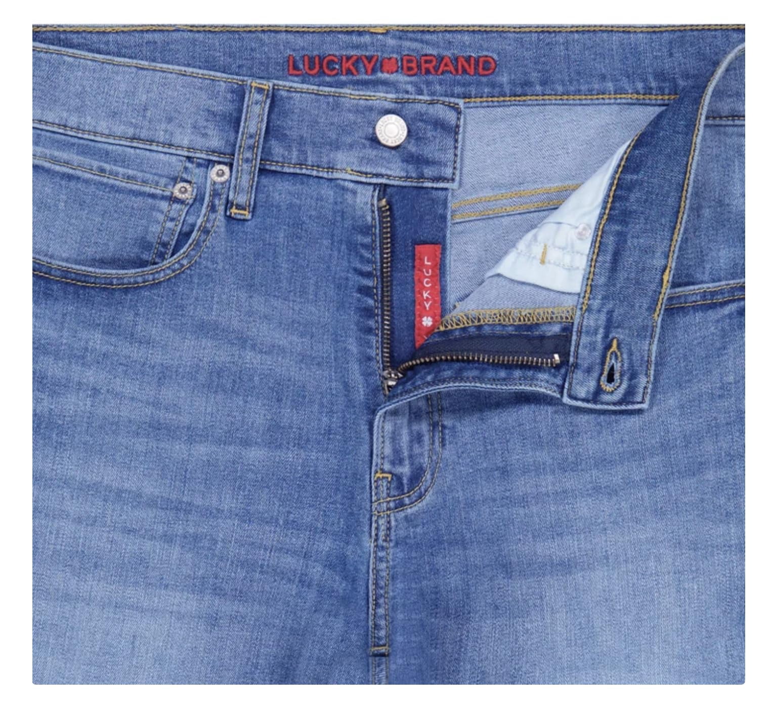 Lucky Brand Men's 223 Straight Leg Stretch Denim Jeans (Blue, 36 in Waist x 32 in Inseam) 3lx6r
