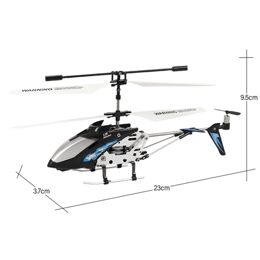 Tyethy Remote Control Helicopter RC Aircraft with LED Lights and Altitude Hold (Black, 8 in) 5yzpq
