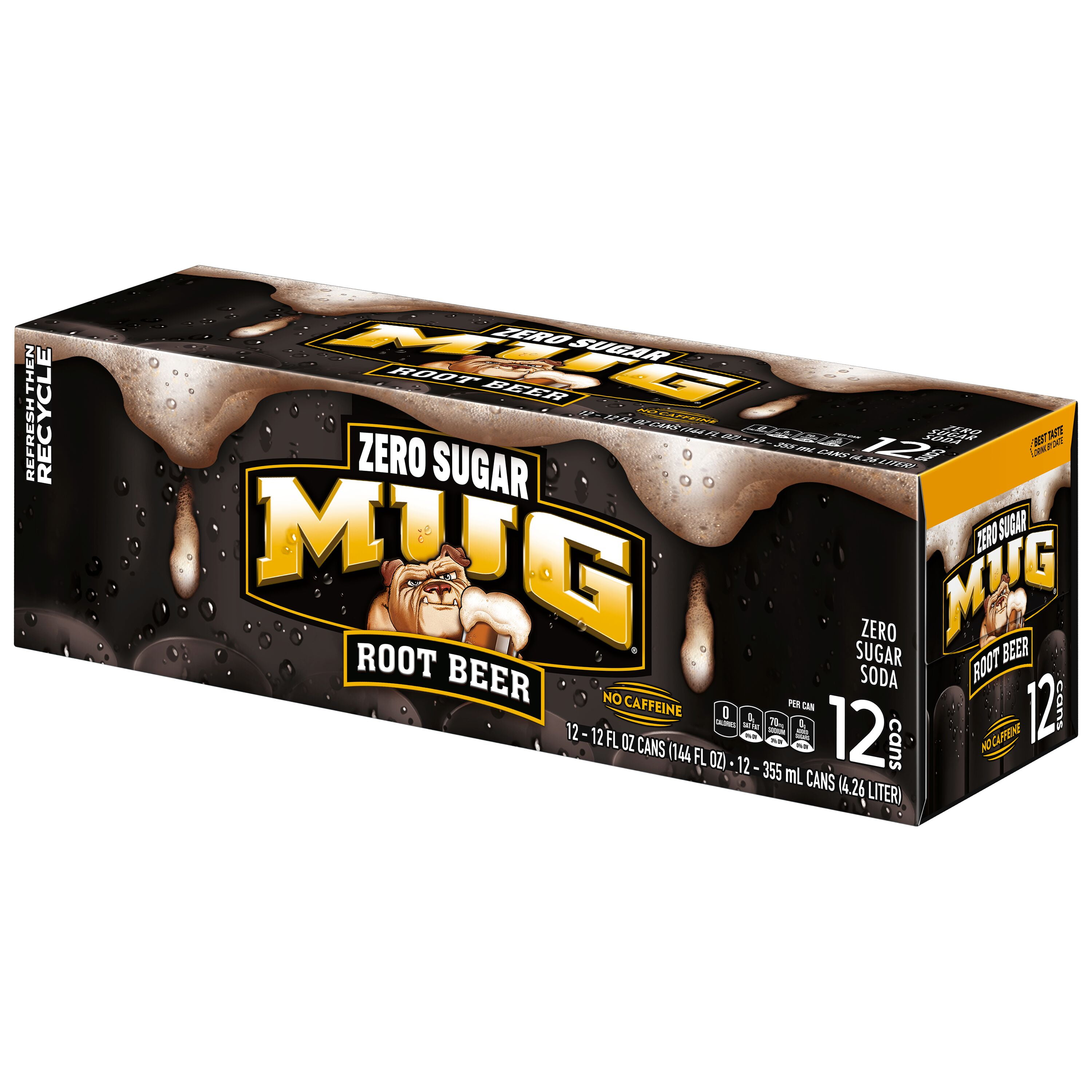 MUG Root Beer Zero Sugar Soda (12 fl oz, 12 Pack) nvd6l