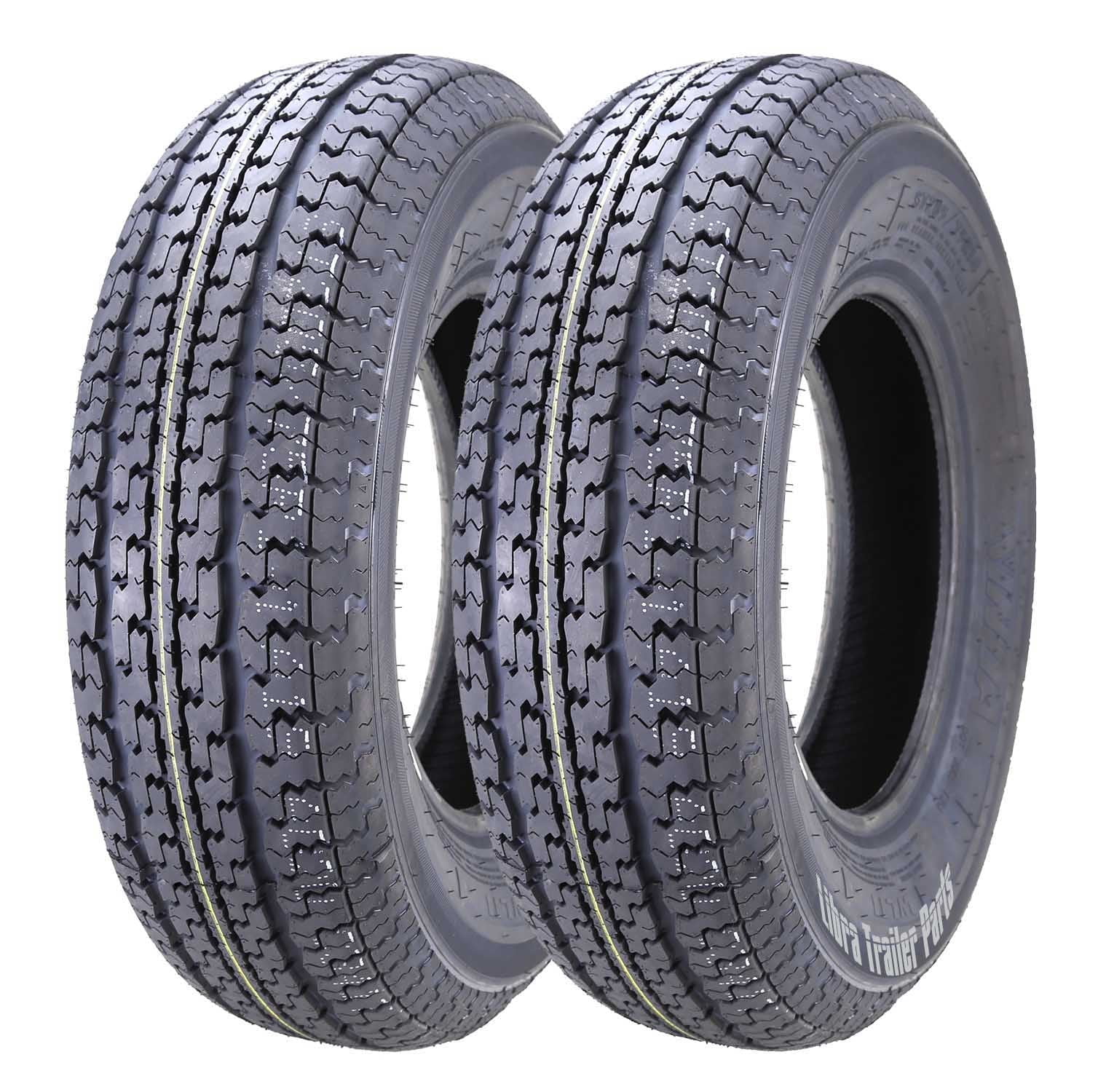 WINDA Premium Trailer Tires ST 205/75R14 8PR Load Range D Steel Belted (Set of 2) 0mvdm