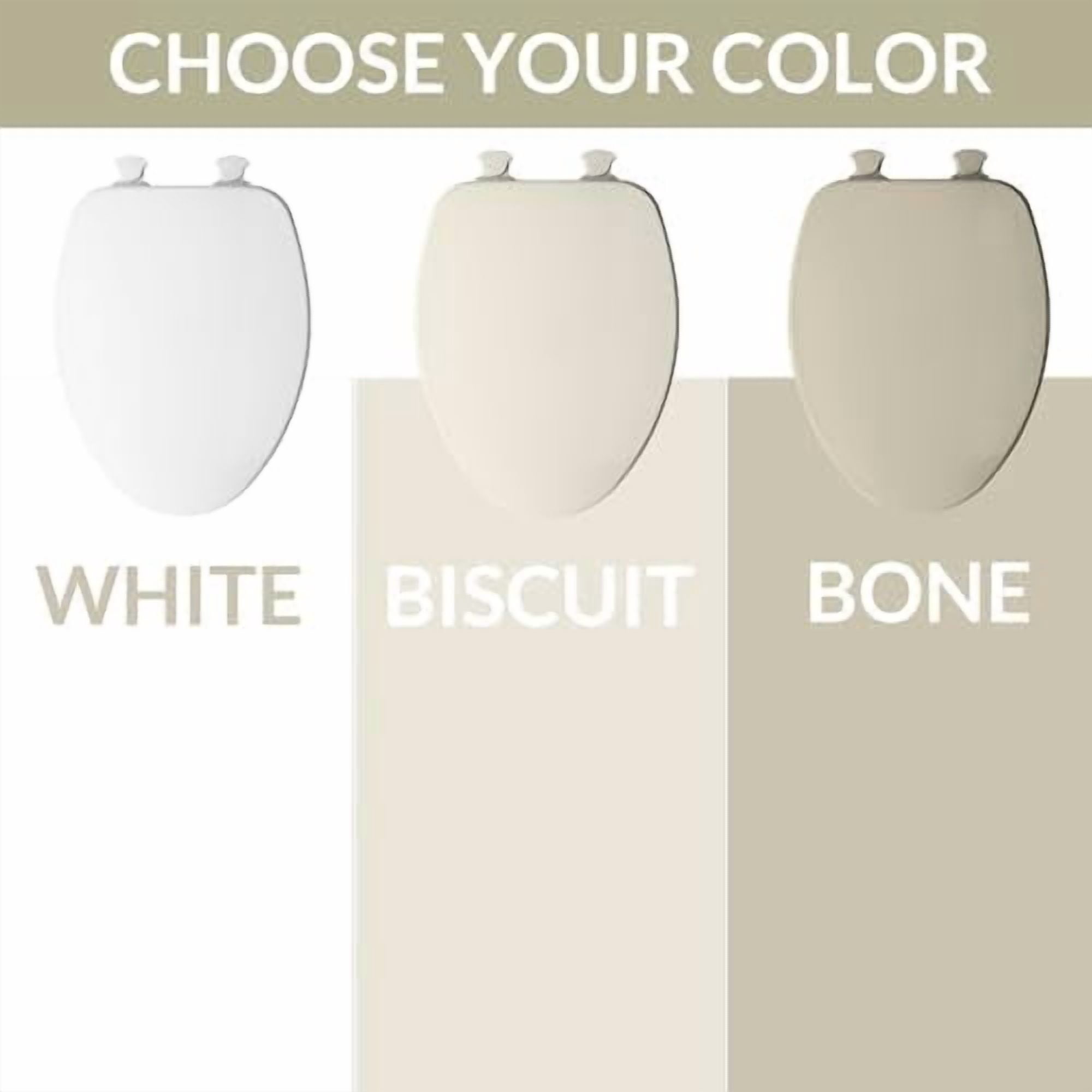 jiaquanzhao Toilet Seat, Durable Enameled Wood with Easy Clean Hinges (White, 14.13 in x 19.24 in) slcbc