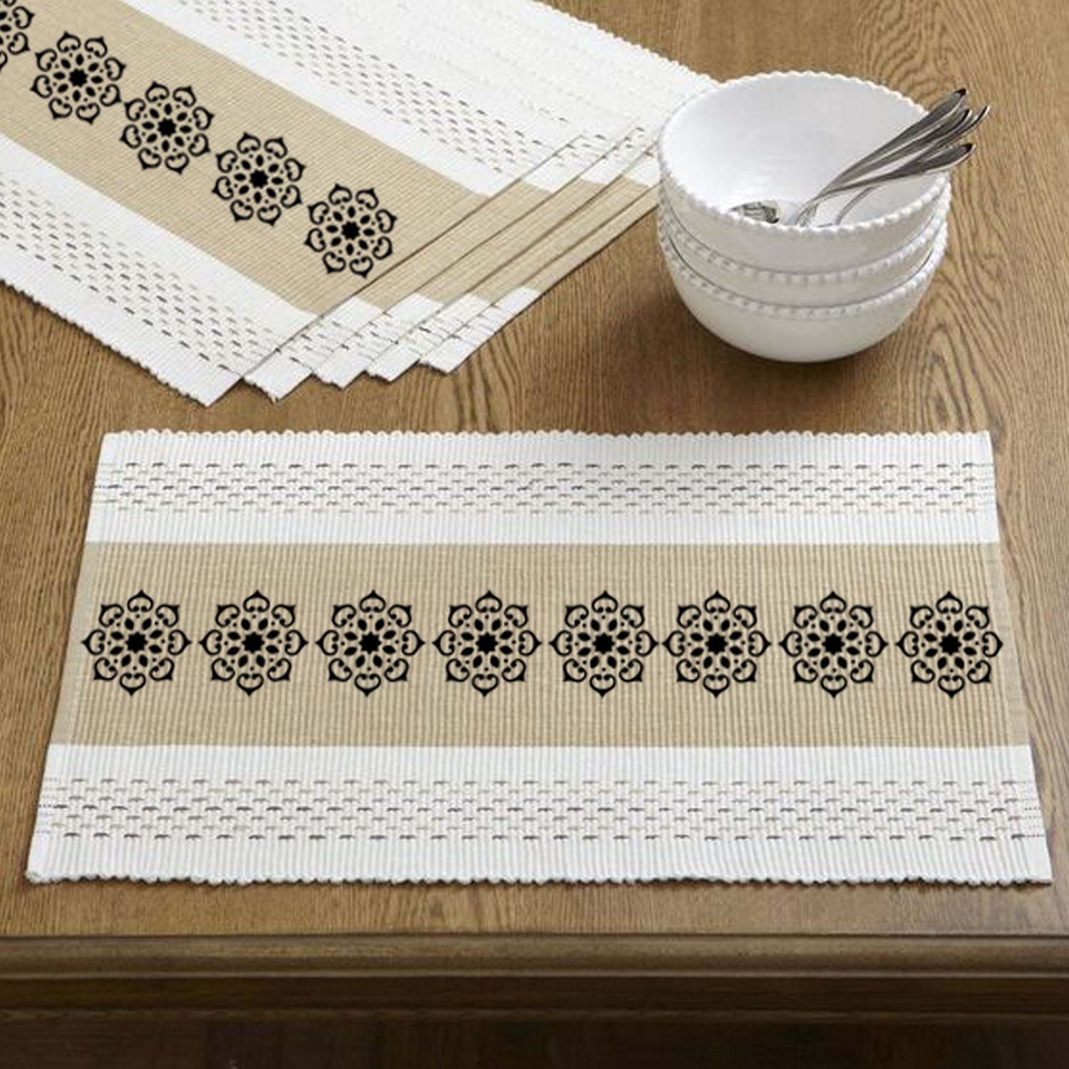 CrafTreat Border Stencil Set for Painting and DIY Crafts (Clear, 4 Pcs, 3 in x 12 in) lt7r5