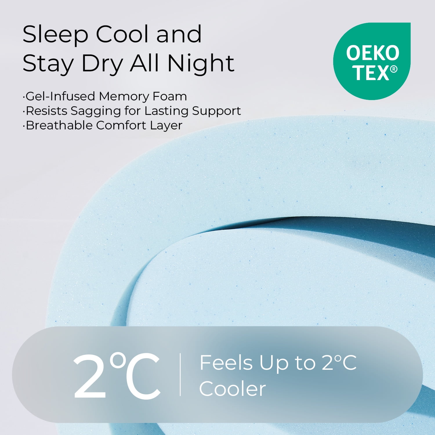 SweetNight Twilighty Hybrid Mattress, Pillow Top Cooling Memory Foam with Individually Wrapped Coils (Queen, 12 in) un0c9
