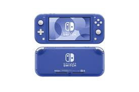 Nintendo Switch Lite Handheld Gaming Console with Tempered Glass Screen Protector (Blue, 1 Pack) jy4t5