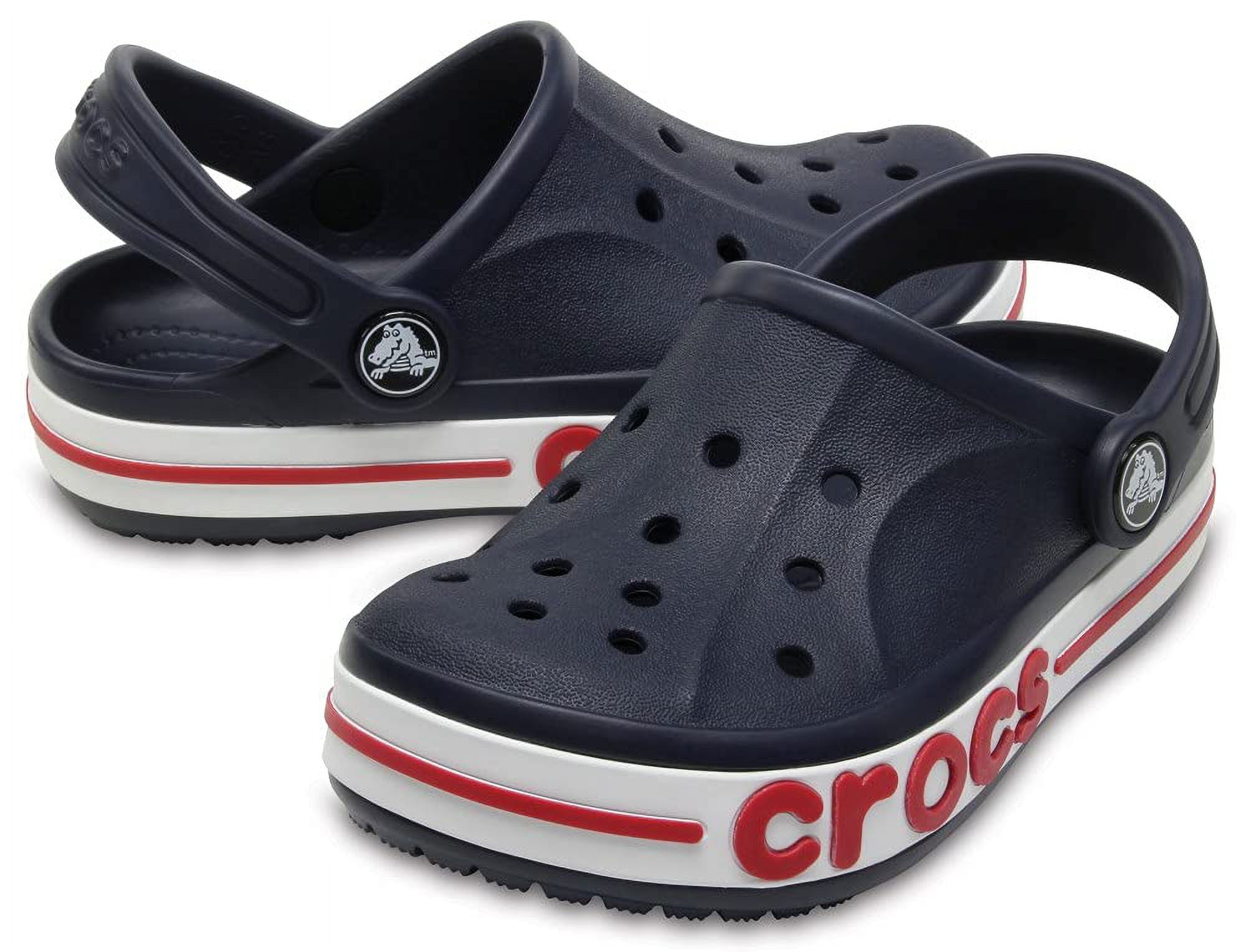 Crocs Toddler & Kids Bayaband Clog Lightweight Slip-On Water Shoes (Navy, 10 Toddler) 5zp4q