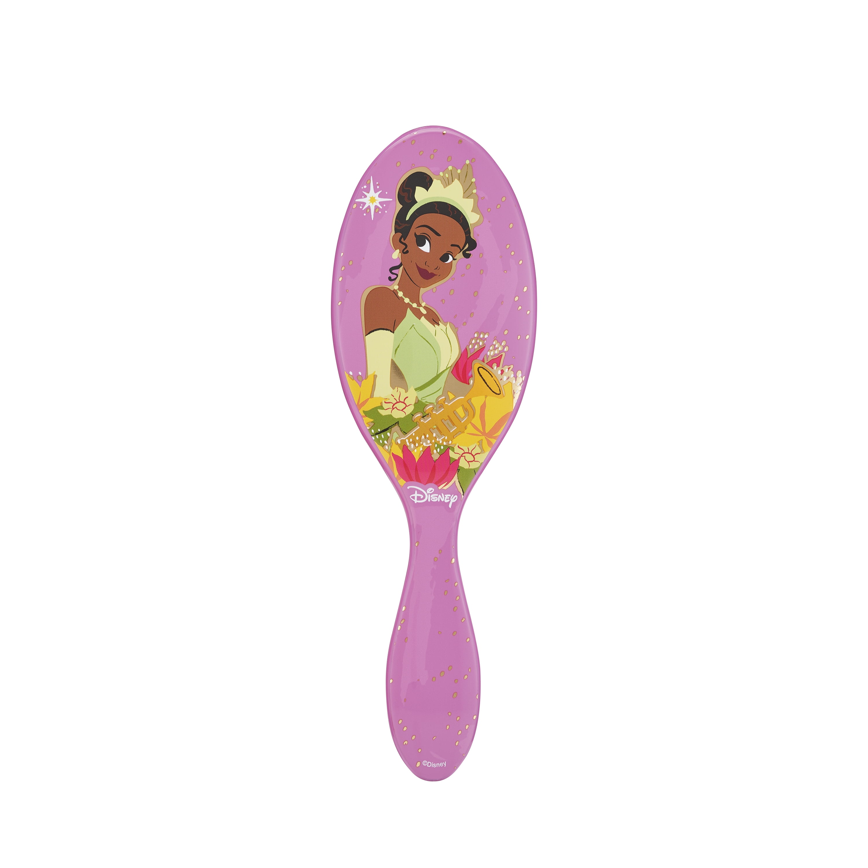 Wet Brush Original Detangler Hair Brush, Disney Princess Tiana Edition, Gentle Bristles for All Hair Types (Pink, 1 Count) 7mker