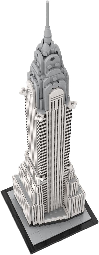 OHMYGO Chrysler Building Architecture Model Building Blocks Set (1207 Pieces) 5wcud