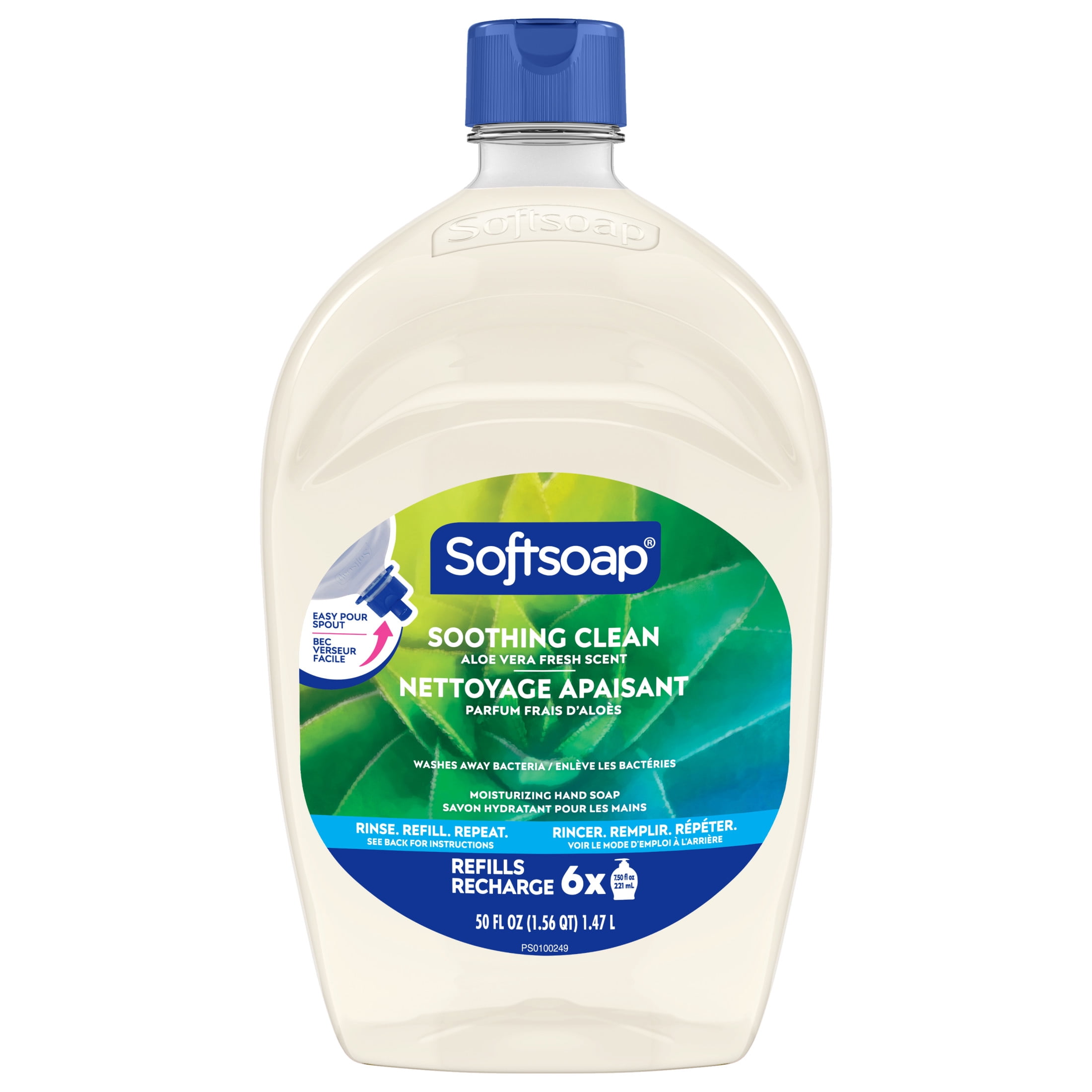Softsoap Soothing Clean Liquid Hand Soap, Aloe Vera Fresh Scent, Moisturizing Refill (50 fl oz) 09vwj
