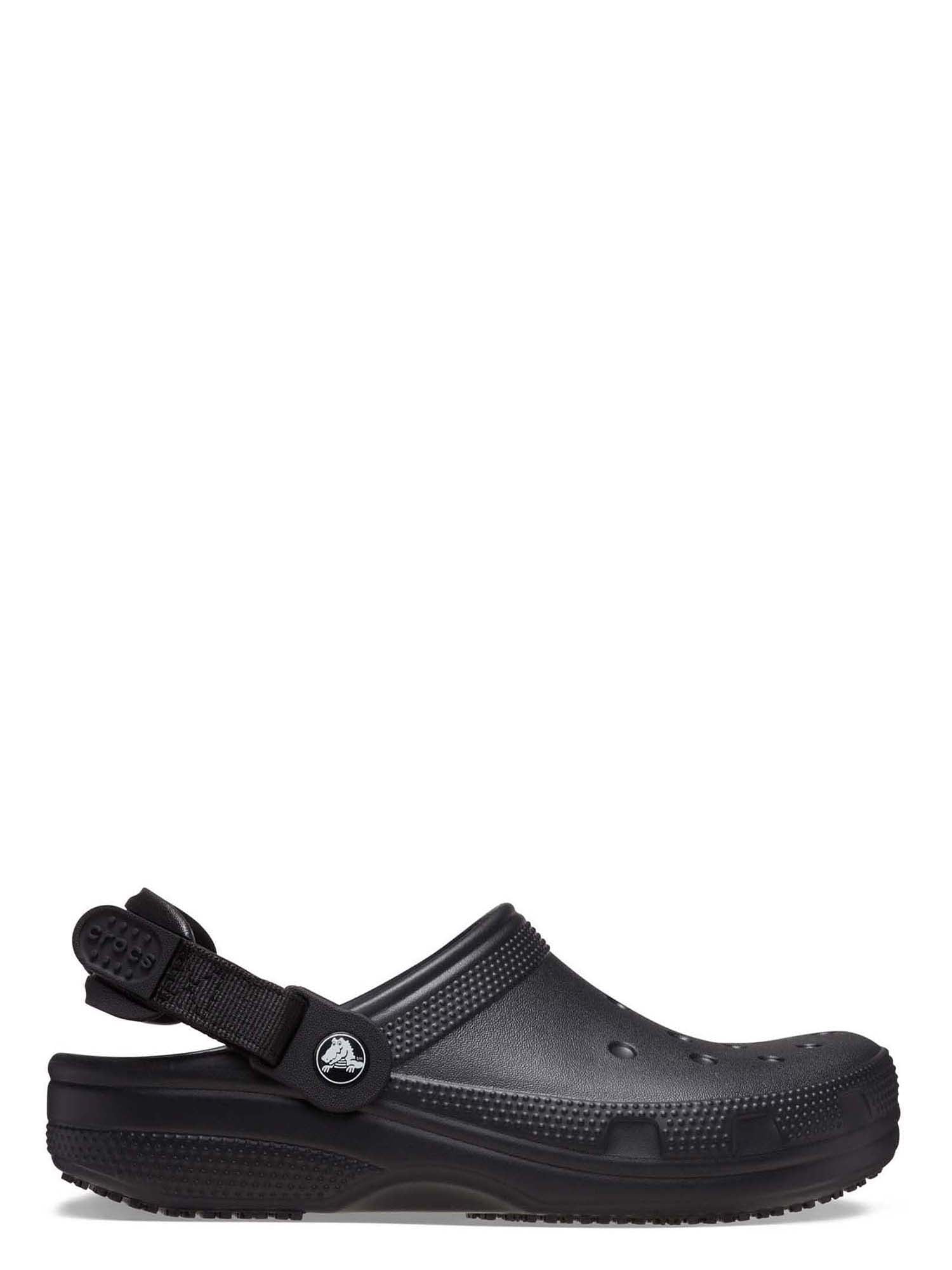 Crocs at Work Unisex Classic Slip Resistant Work Clog (Black) u2f89