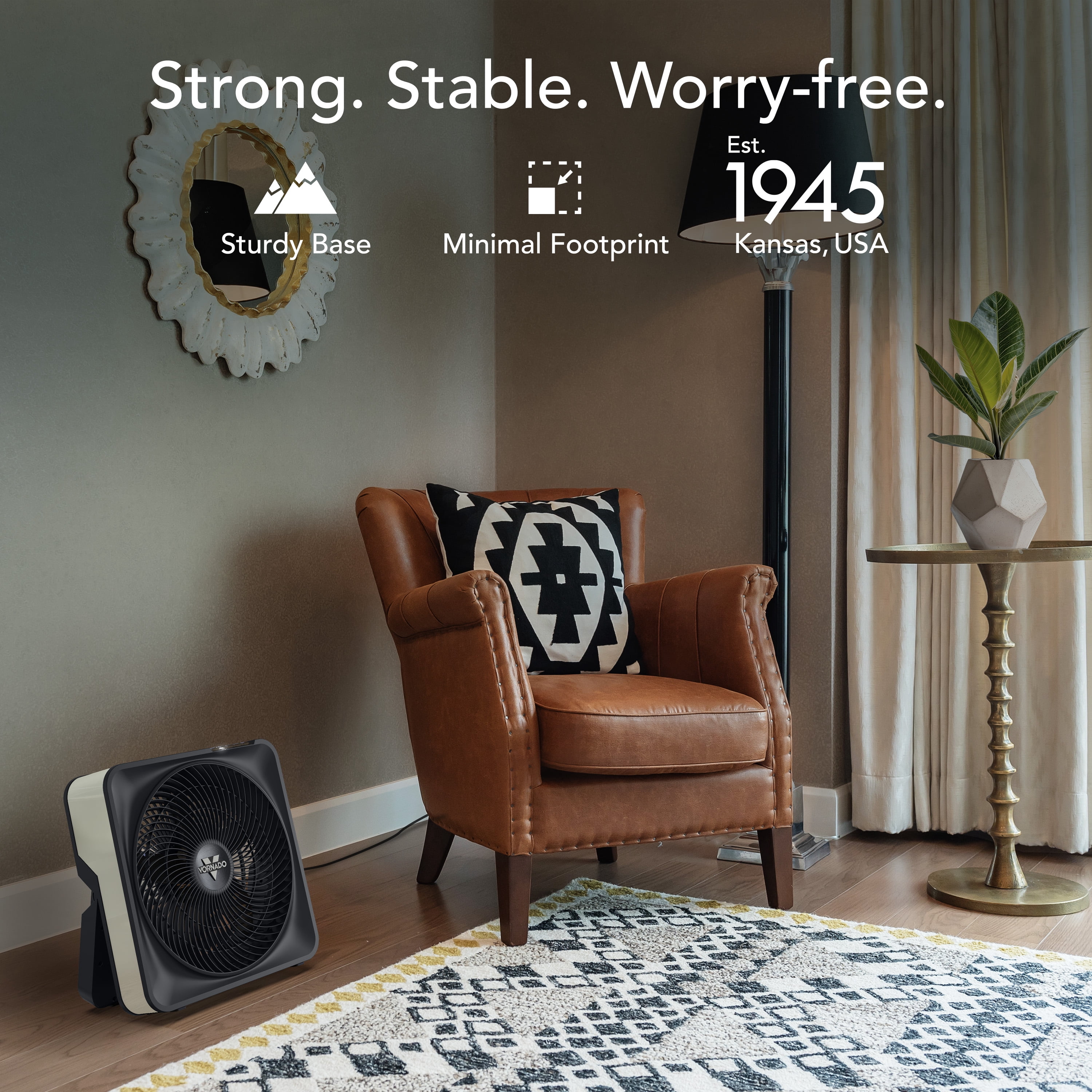 Vornado Model 80X High Velocity Electric Household Fan (Cool Gray, 1 Unit) v70ki